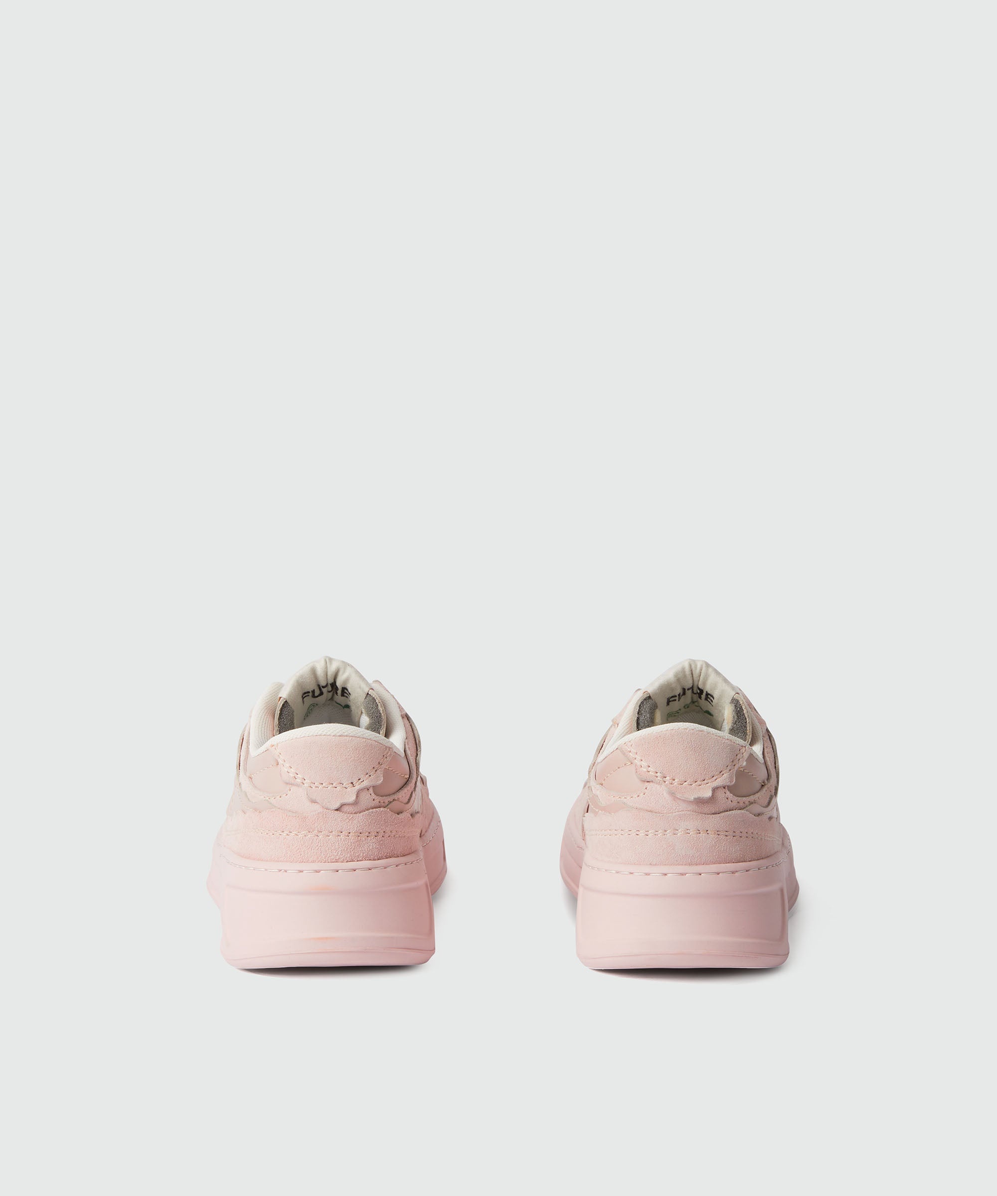 Light pink suede MSGM Fantastic Green sneakers - 3