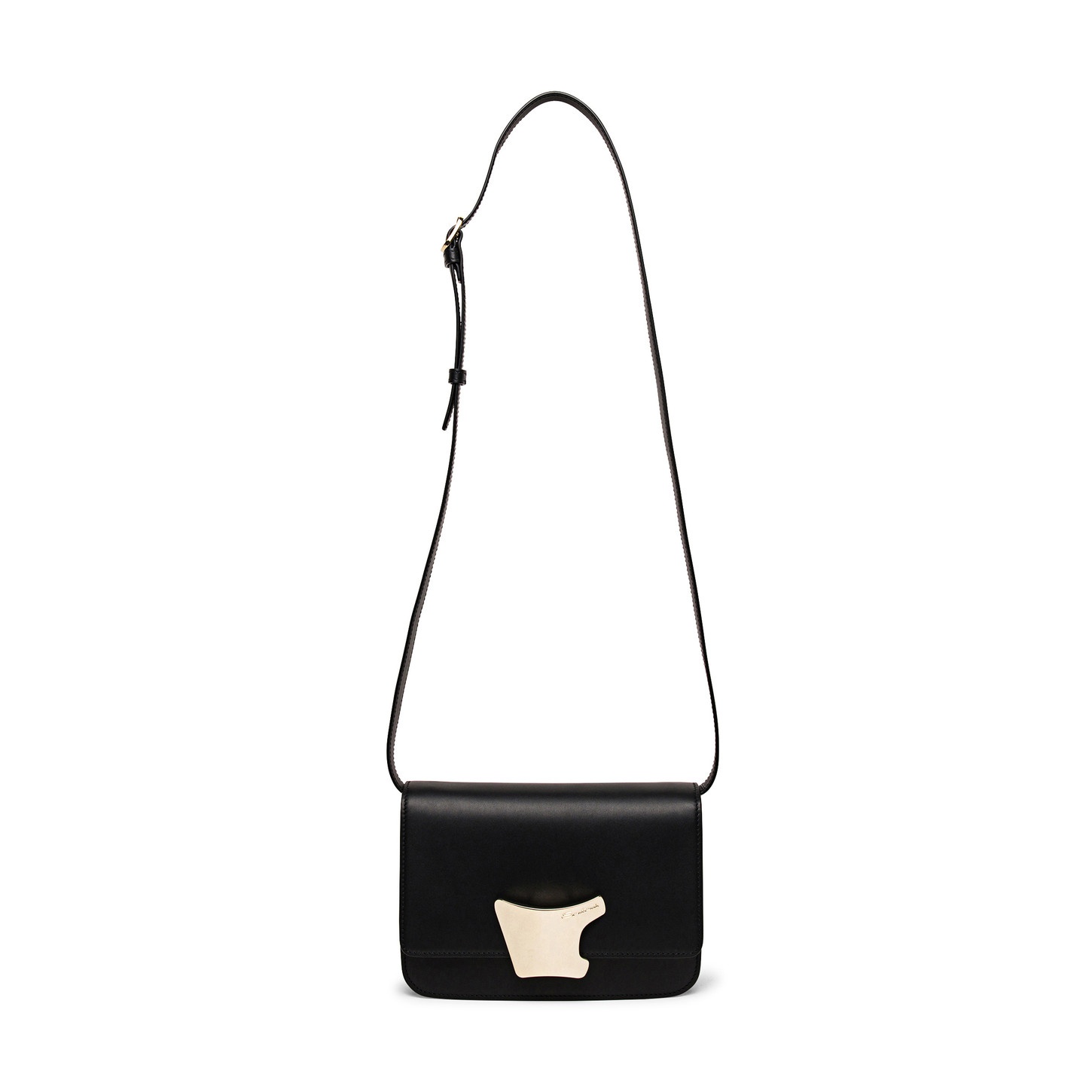 Black leather crossbody bag - 4