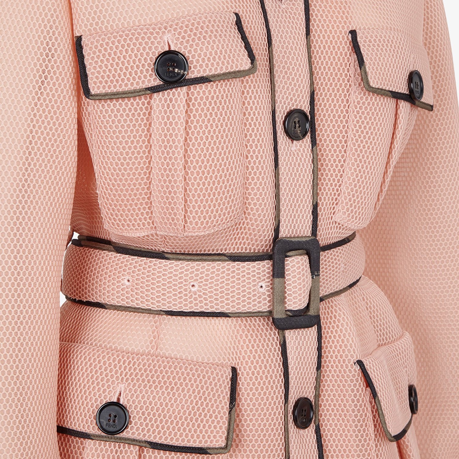 Safari jacket in pink tech mesh - 3