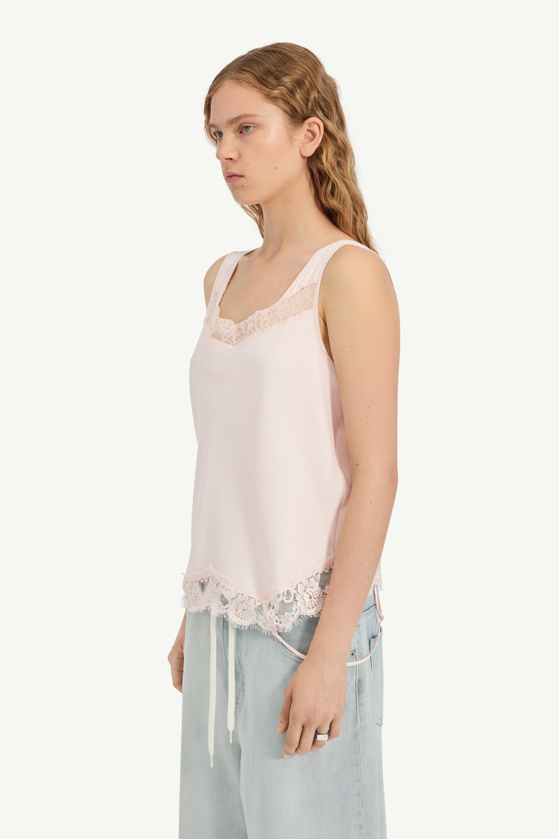 Mirrored lace slip top 4