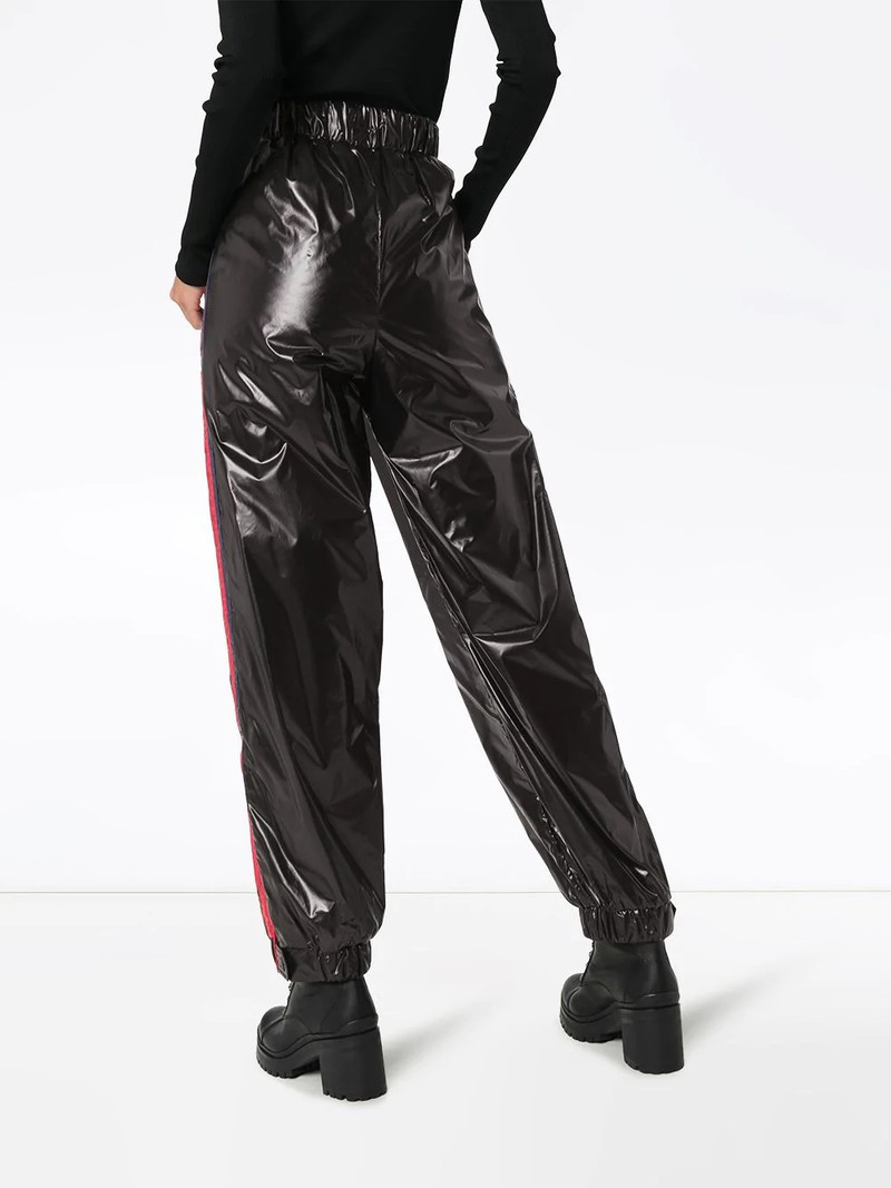 side-stripe nylon trousers 4