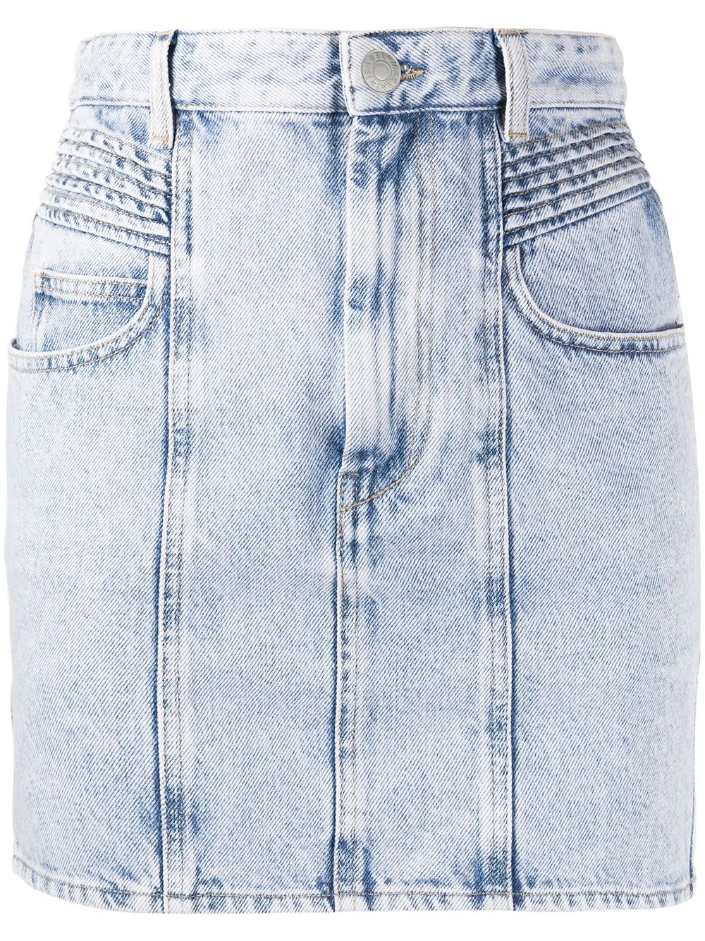 high-rise denim skirt - 1