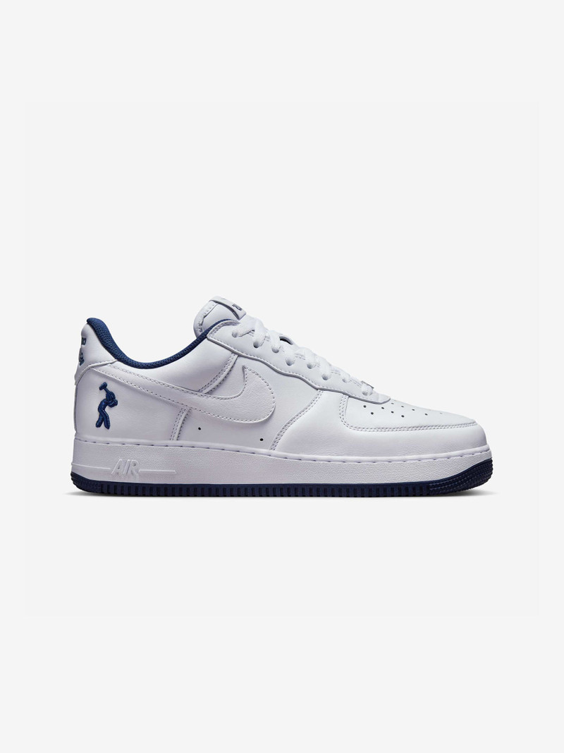 NIKE US FORCE 1 (WHITE/WHITE-MIDNIGHT NAVY-DK POWDER BLUE) - 1