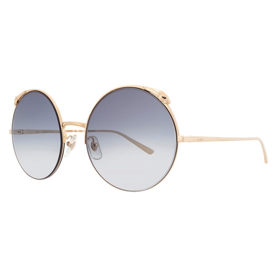 Cartier Panthere de Cariter Grey Multi Treatment Round Ladies Sunglasses CT0149S 001 60 - 2