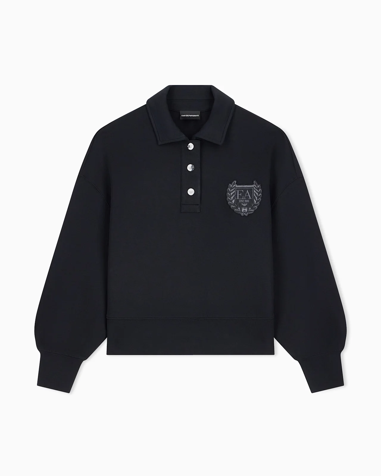 DOUBLE JERSEY POLO SHIRT WITH DROPPED ARMHOLES AND SNAPS - 1