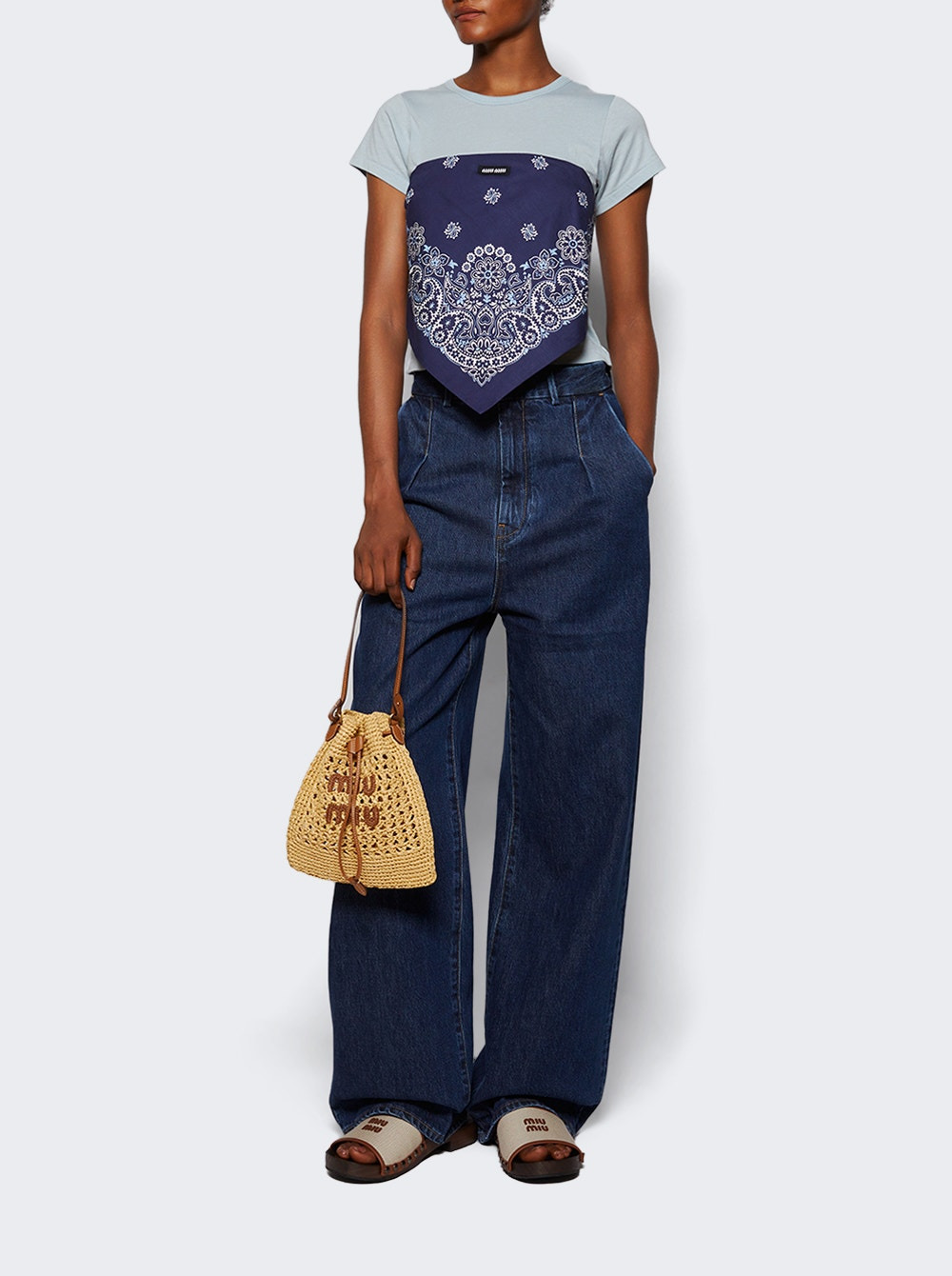 Short Sleeve Baby Tee Dusty Blue - 5