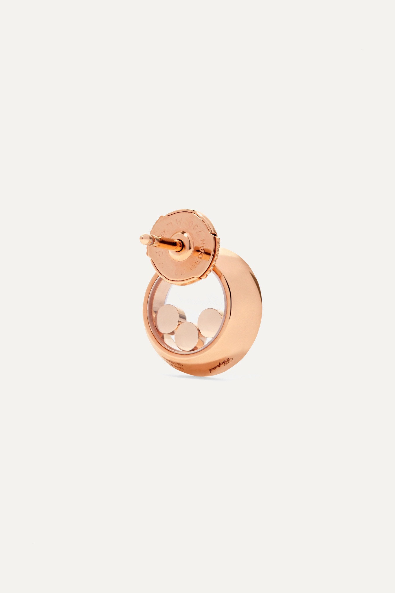 Happy Diamonds 18-karat rose gold diamond earrings - 4