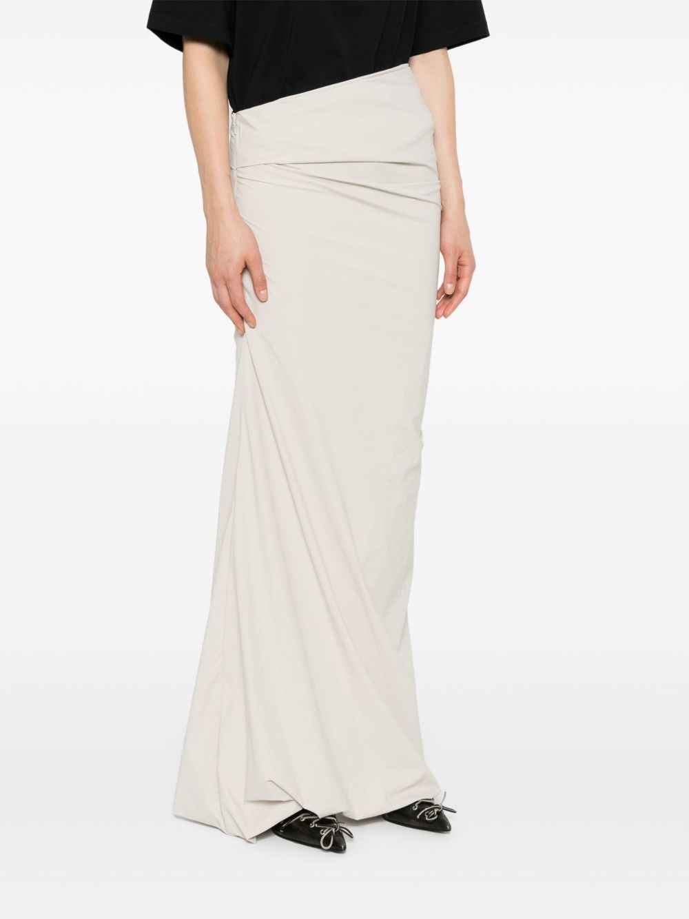 Structured asymmetric maxi skirt - 3