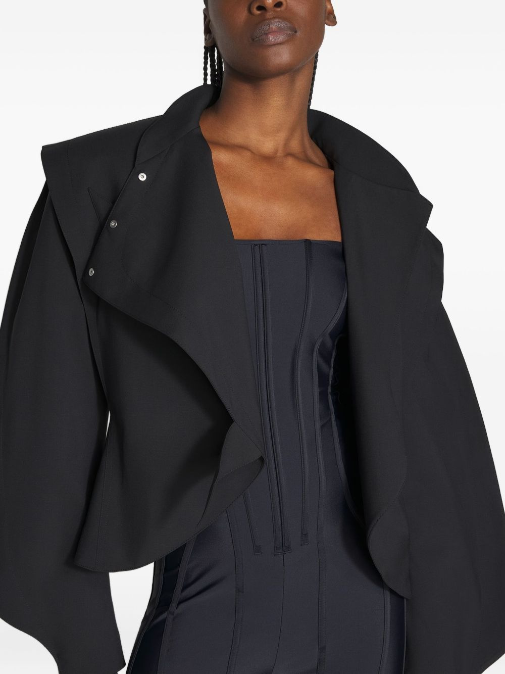 corset-detail jumpsuit - 4