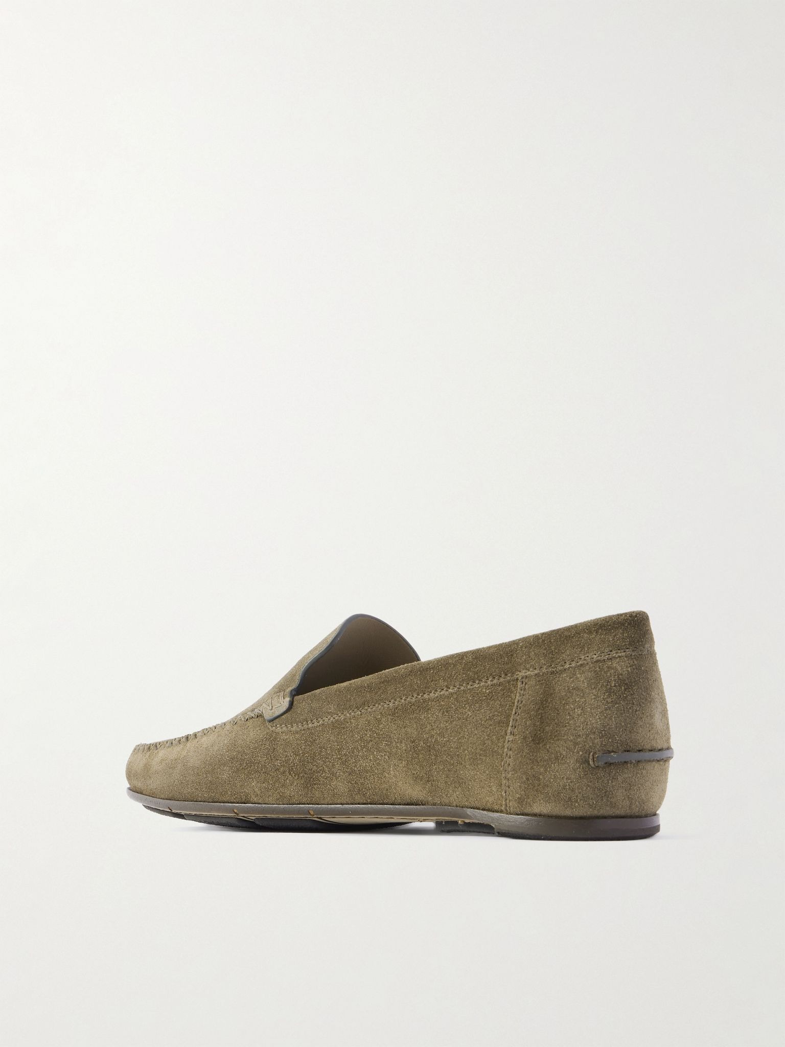 Alder Suede Driving Shoes Green - 4