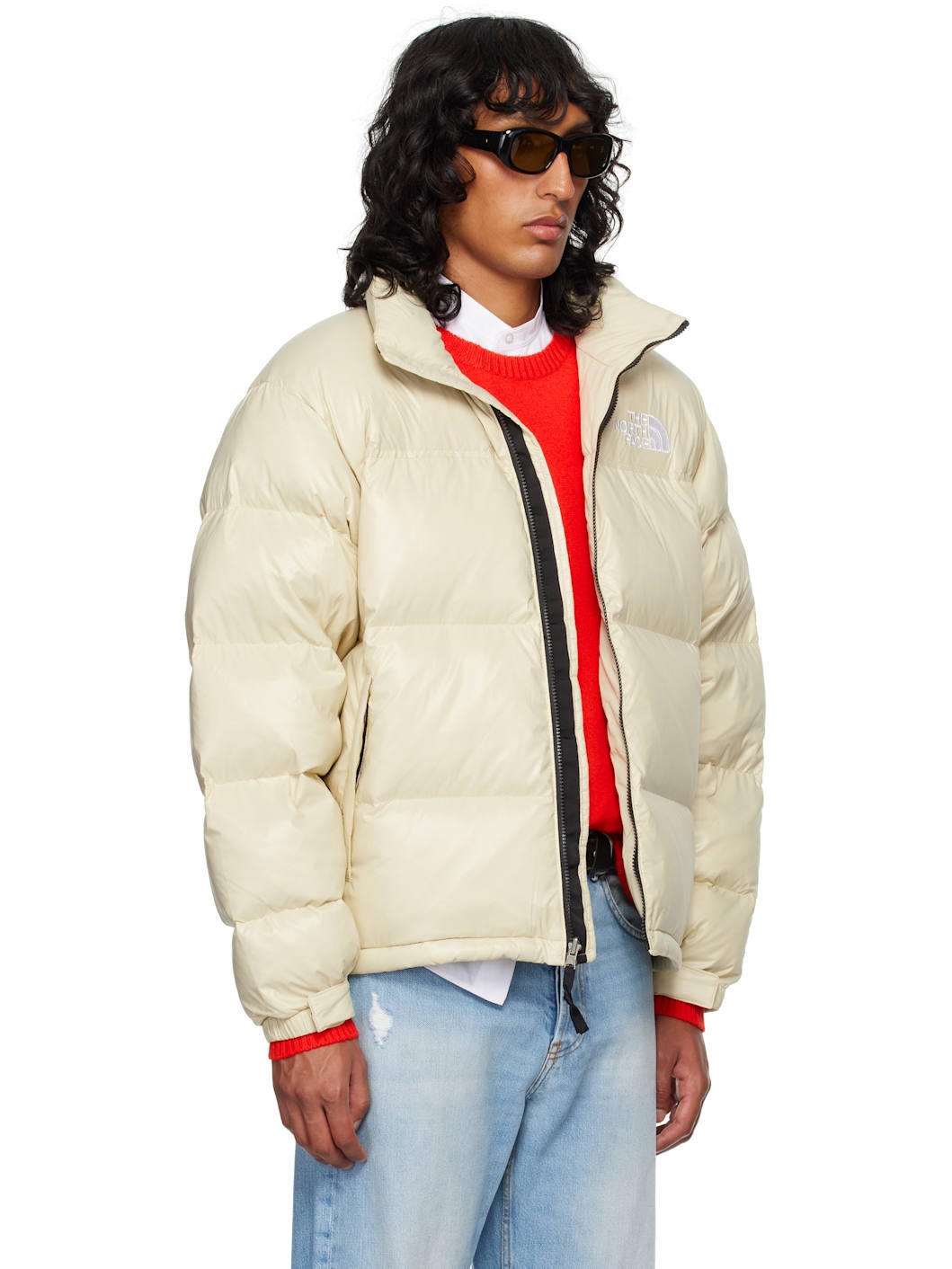 SSENSE Exclusive Beige 1996 Retro Nuptse Down Jacket - 2