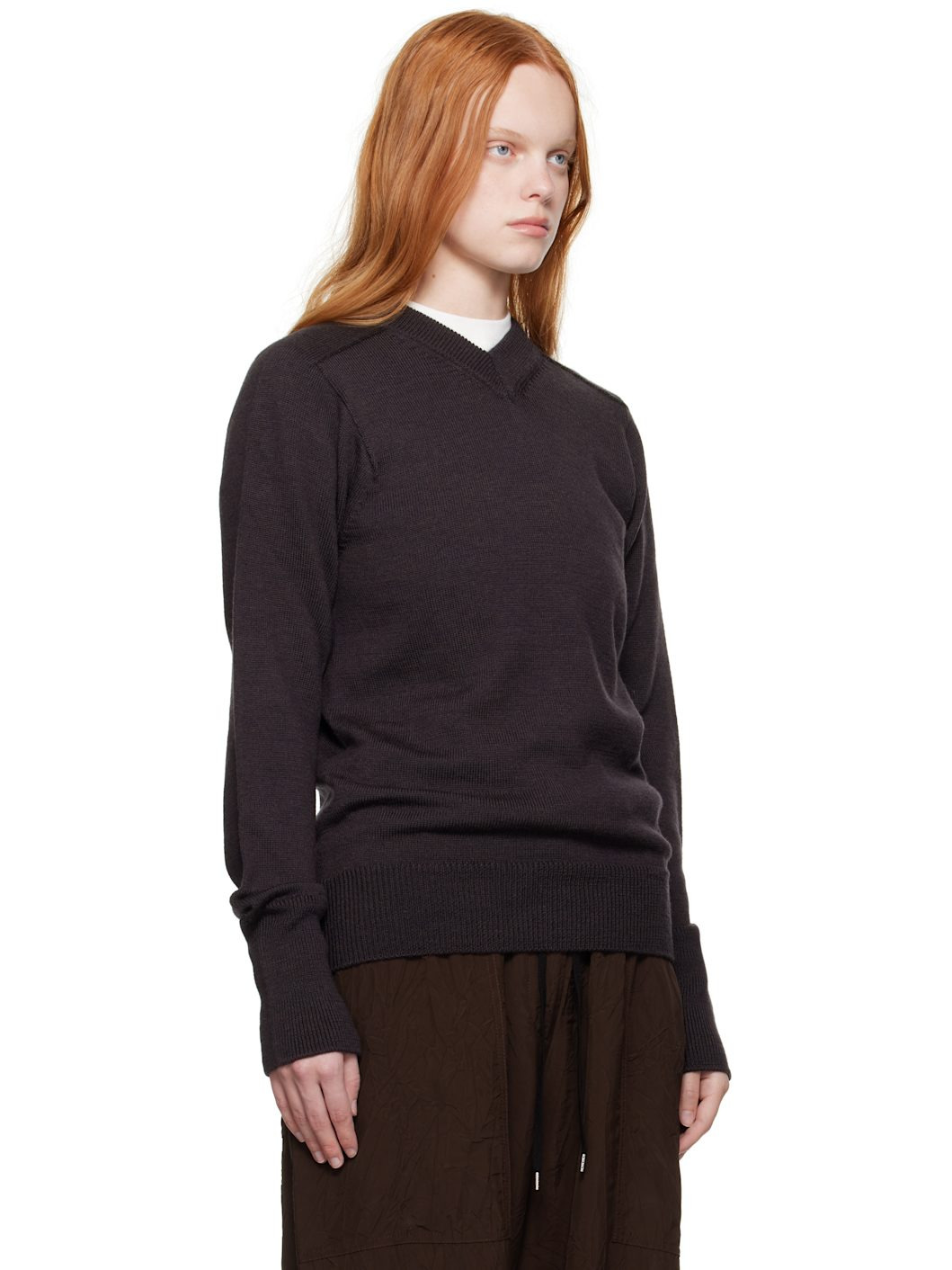 Brown Inverness Sweater - 2