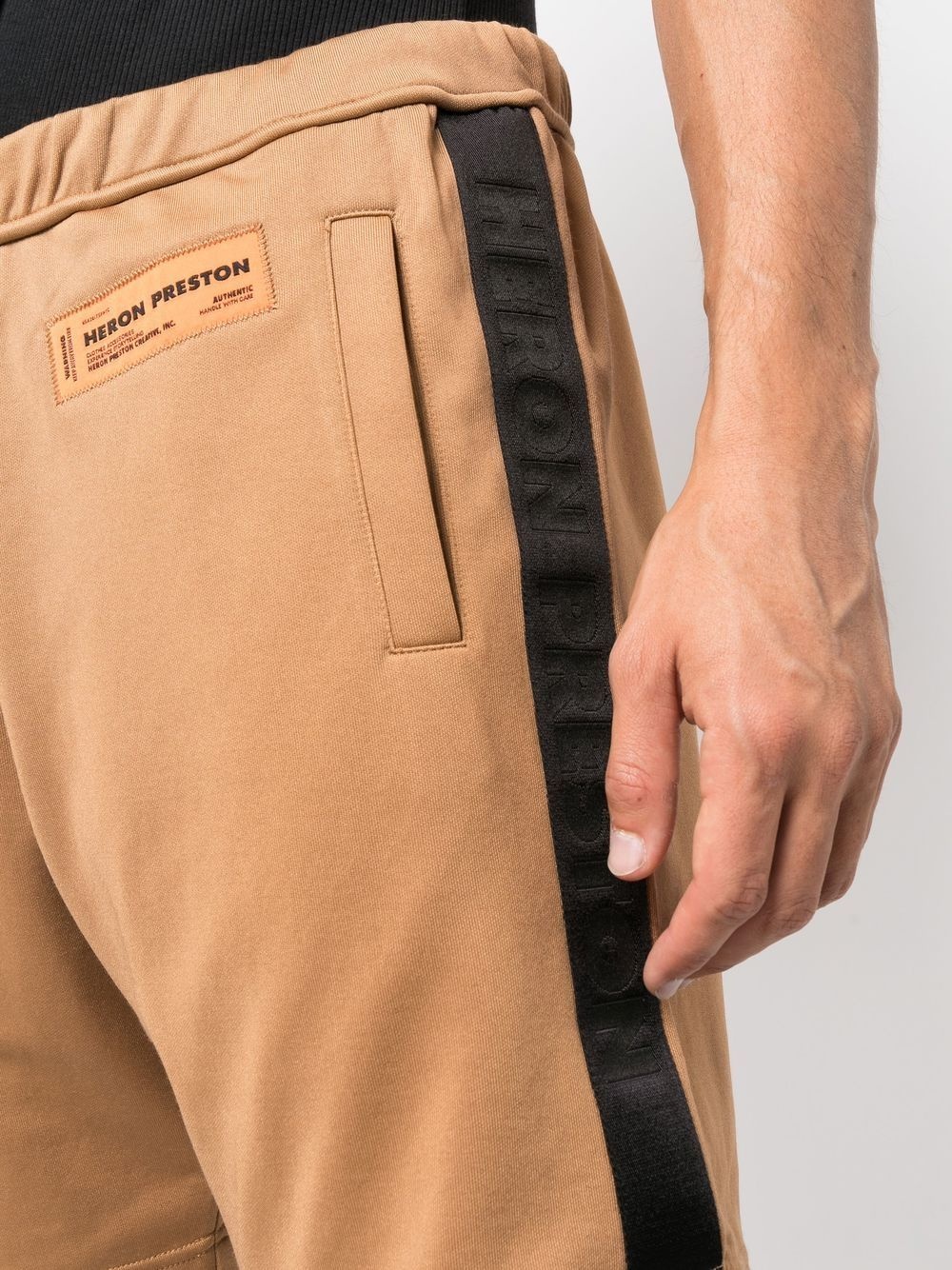 logo-patch deck shorts - 5