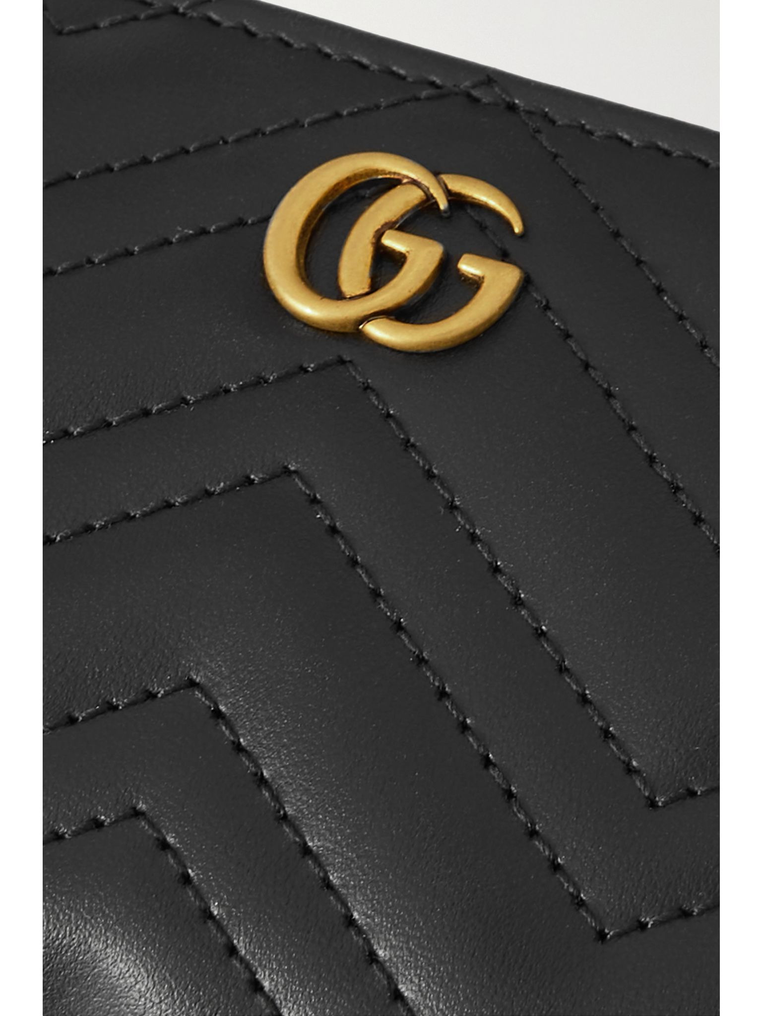 GG Marmont 2.0 embellished matelassé leather wallet Black - 4