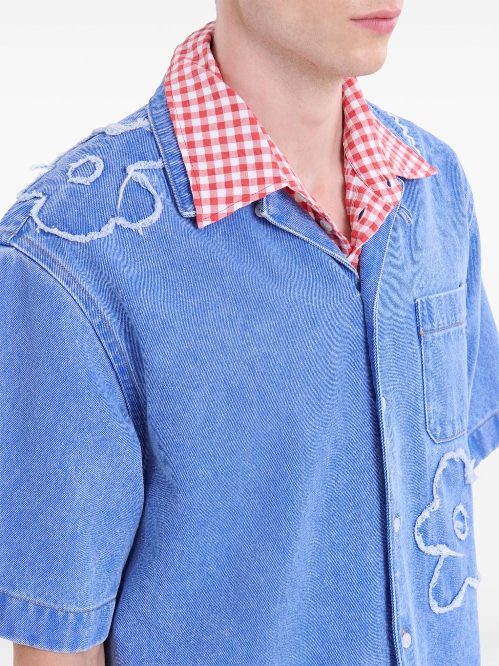 floral embroidery shirt - 5