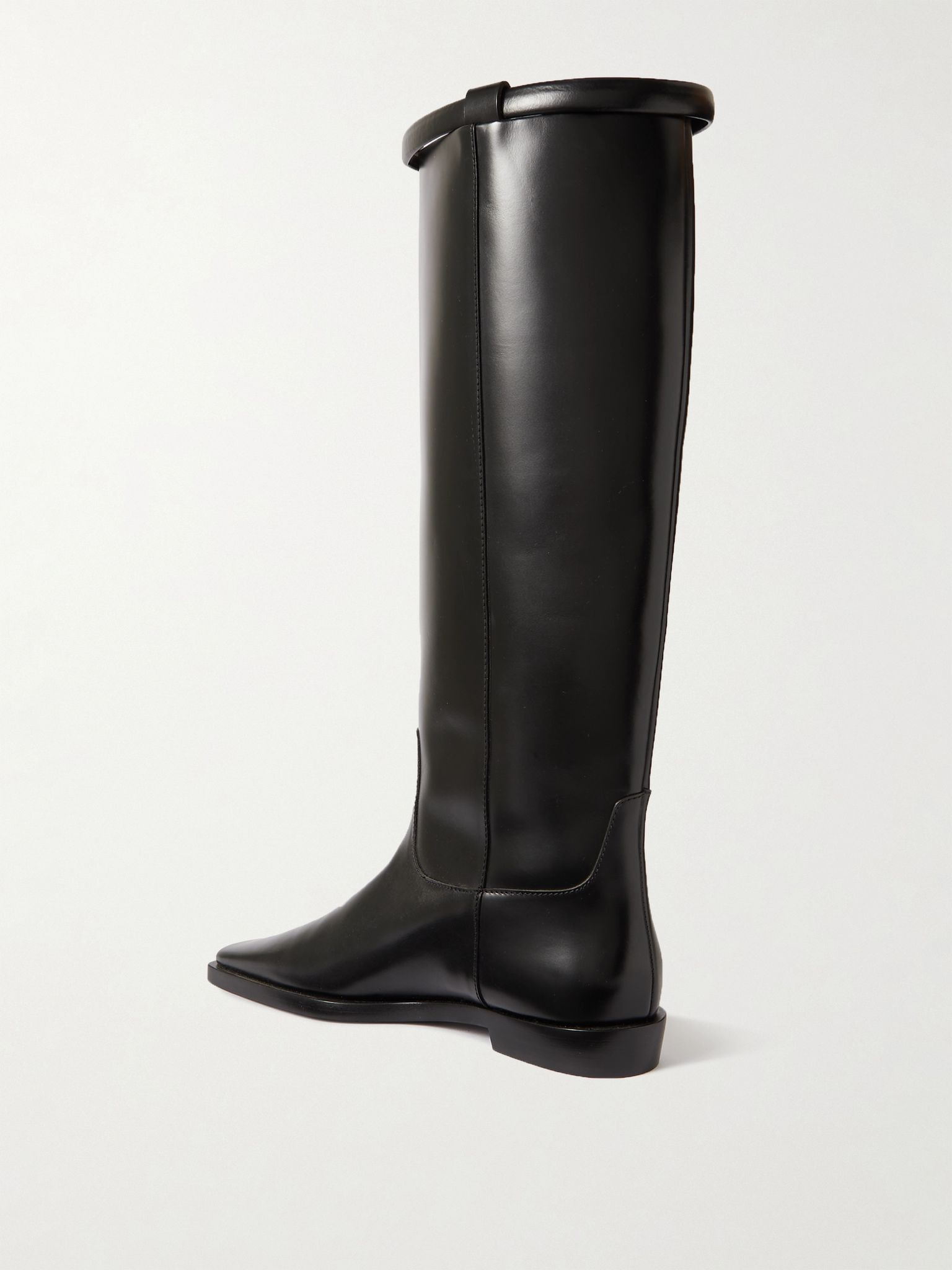 + NET SUSTAIN The Riding leather knee boots Black - 3