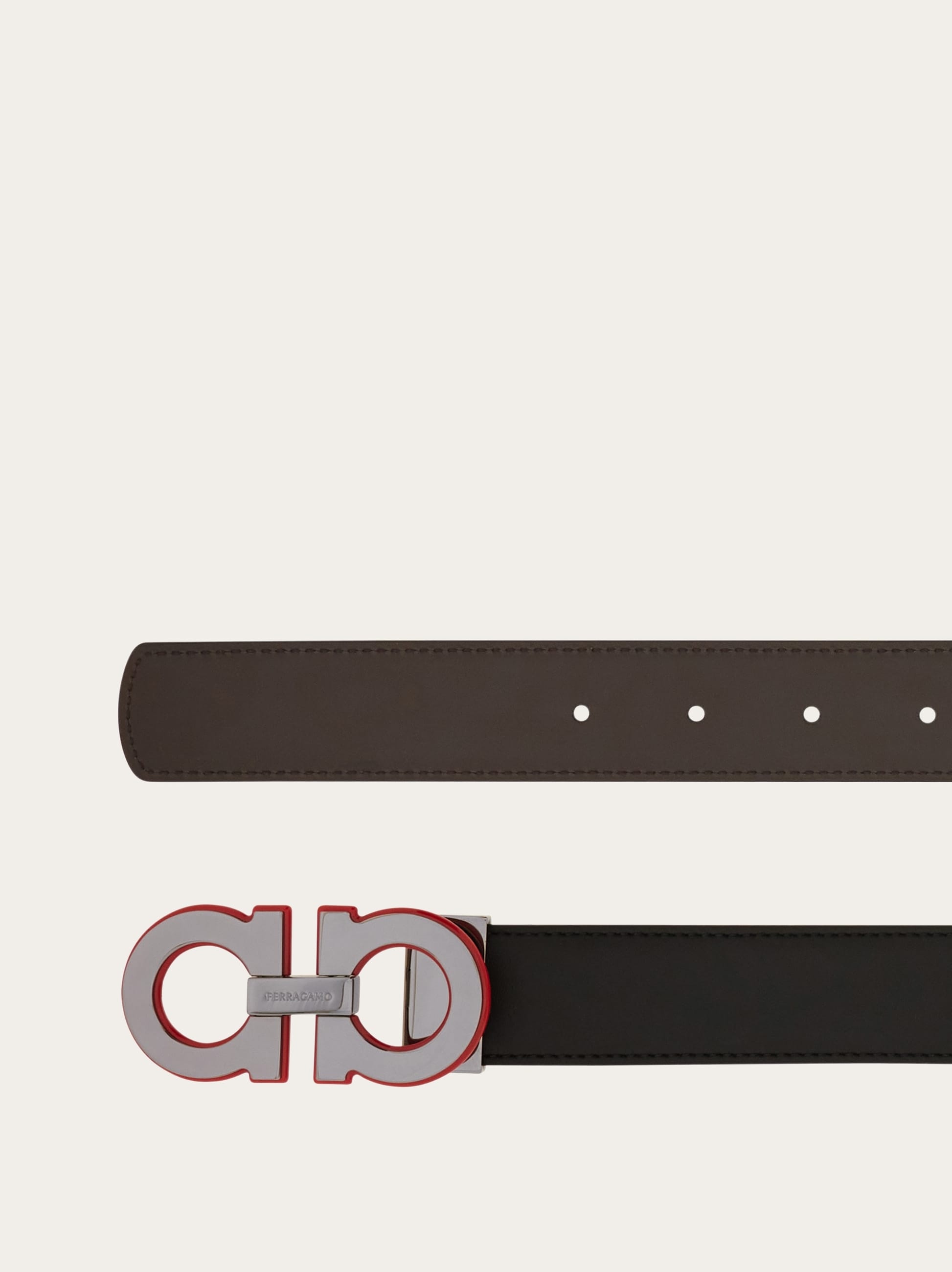Reversible and adjustable Gancini belt - 2