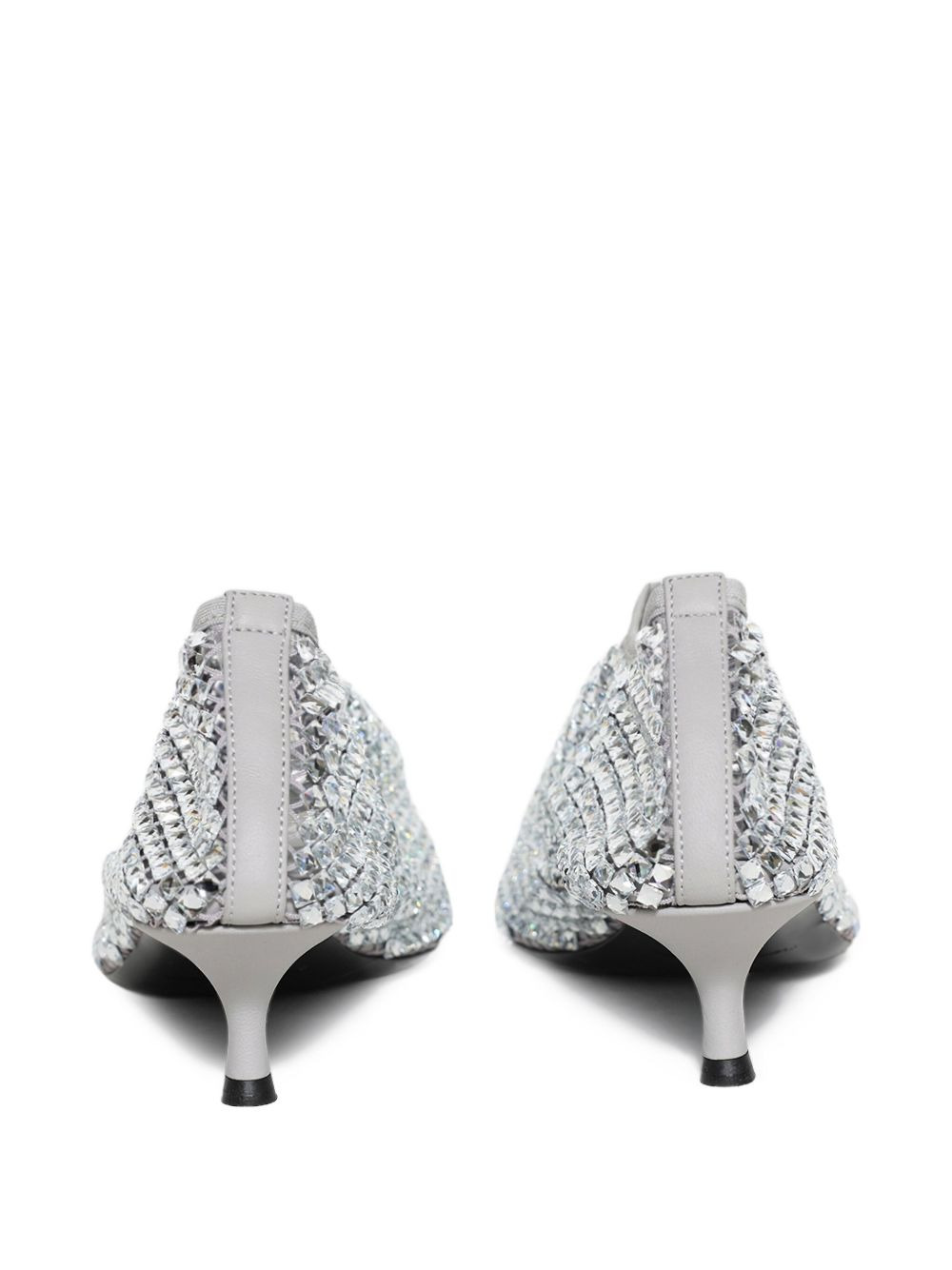 50mm crystal-embellished heeled pumps - 2
