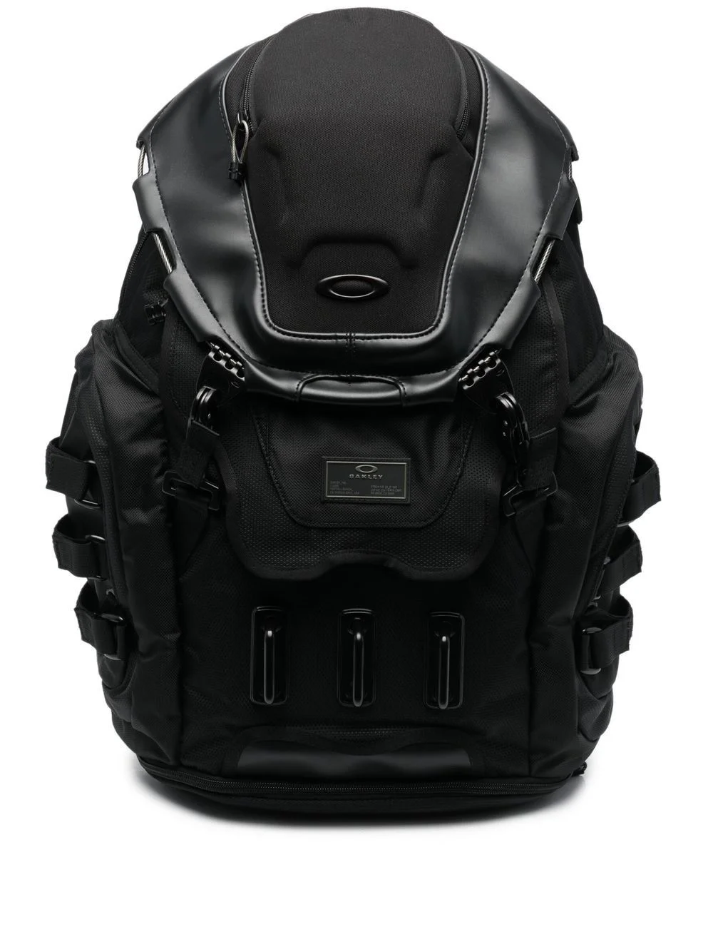 logo-patch zip-up backpack - 1