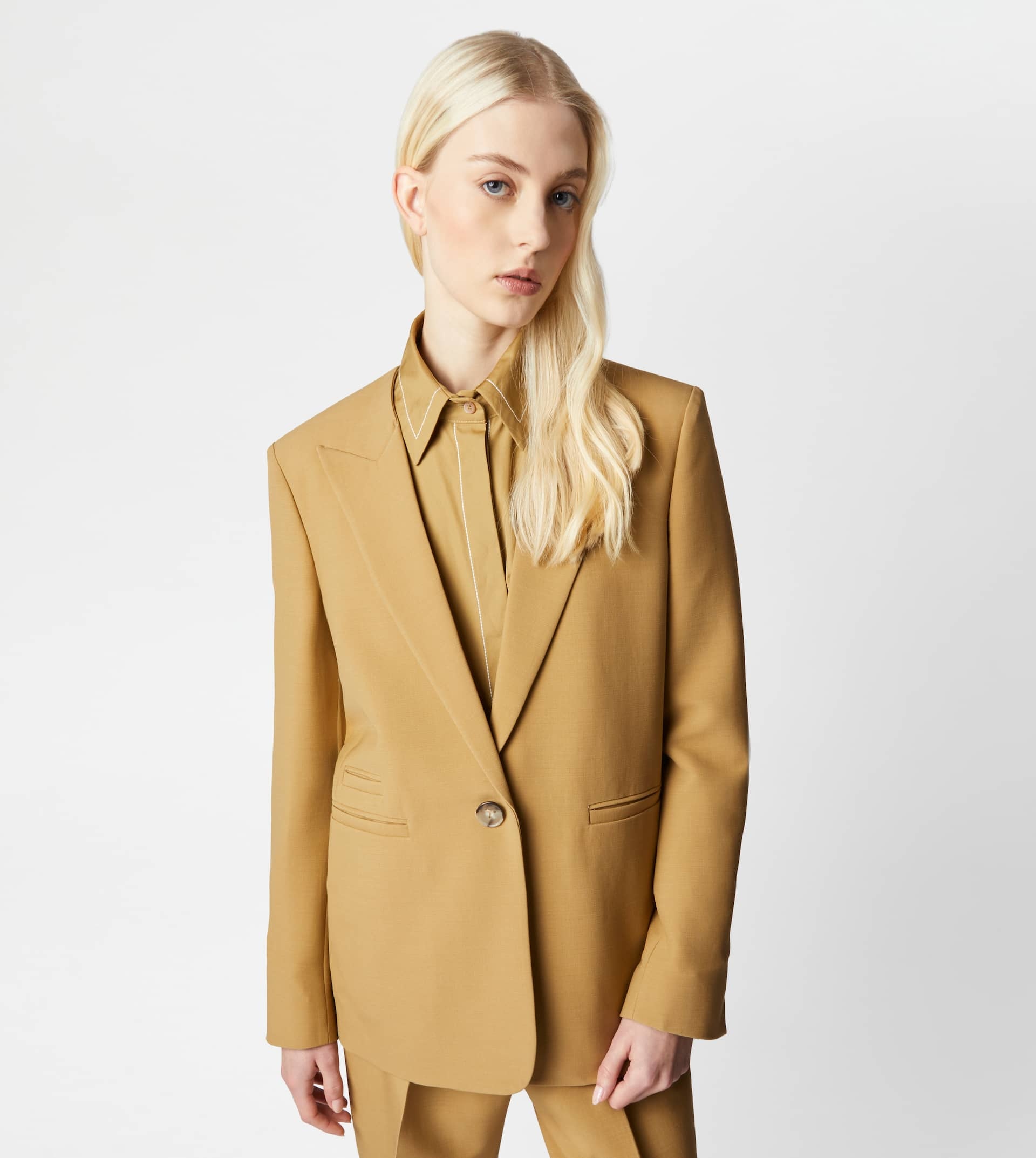 BLAZER IN WOOL - BEIGE - 7