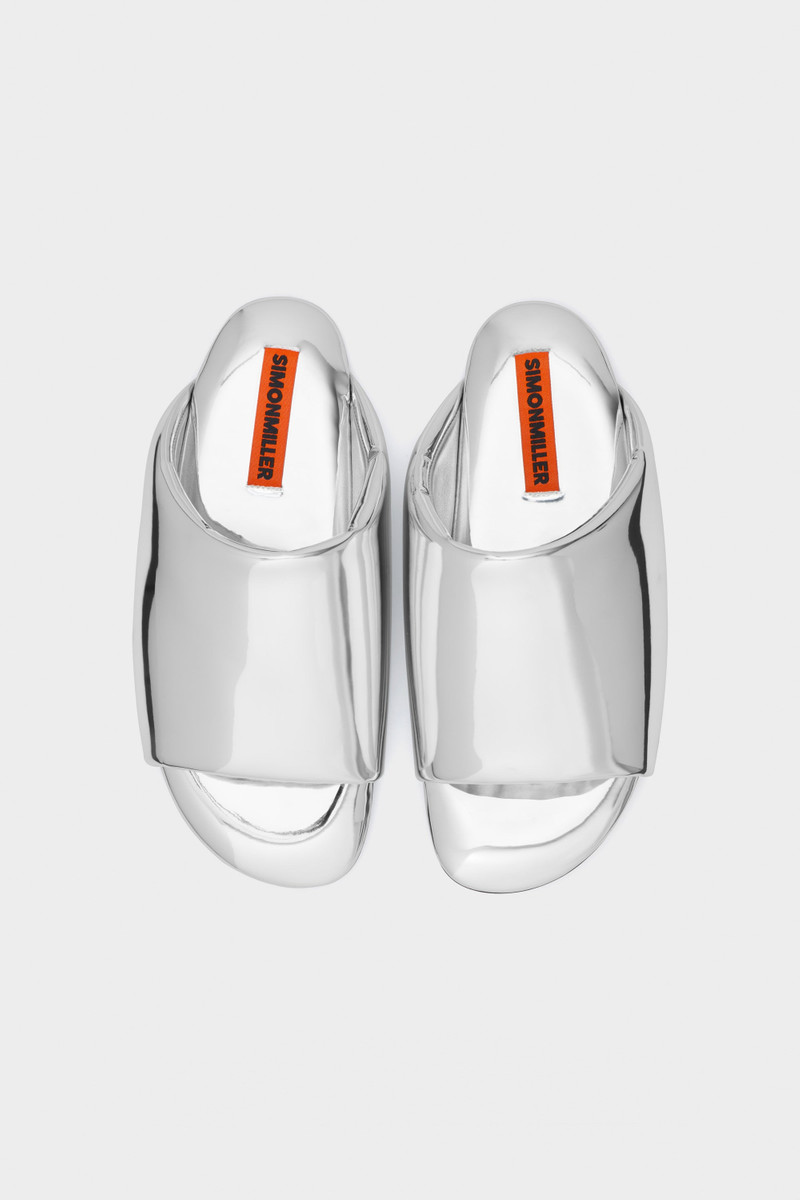 SIMONMILLER Chrome Bubble Slide In Silver outlook