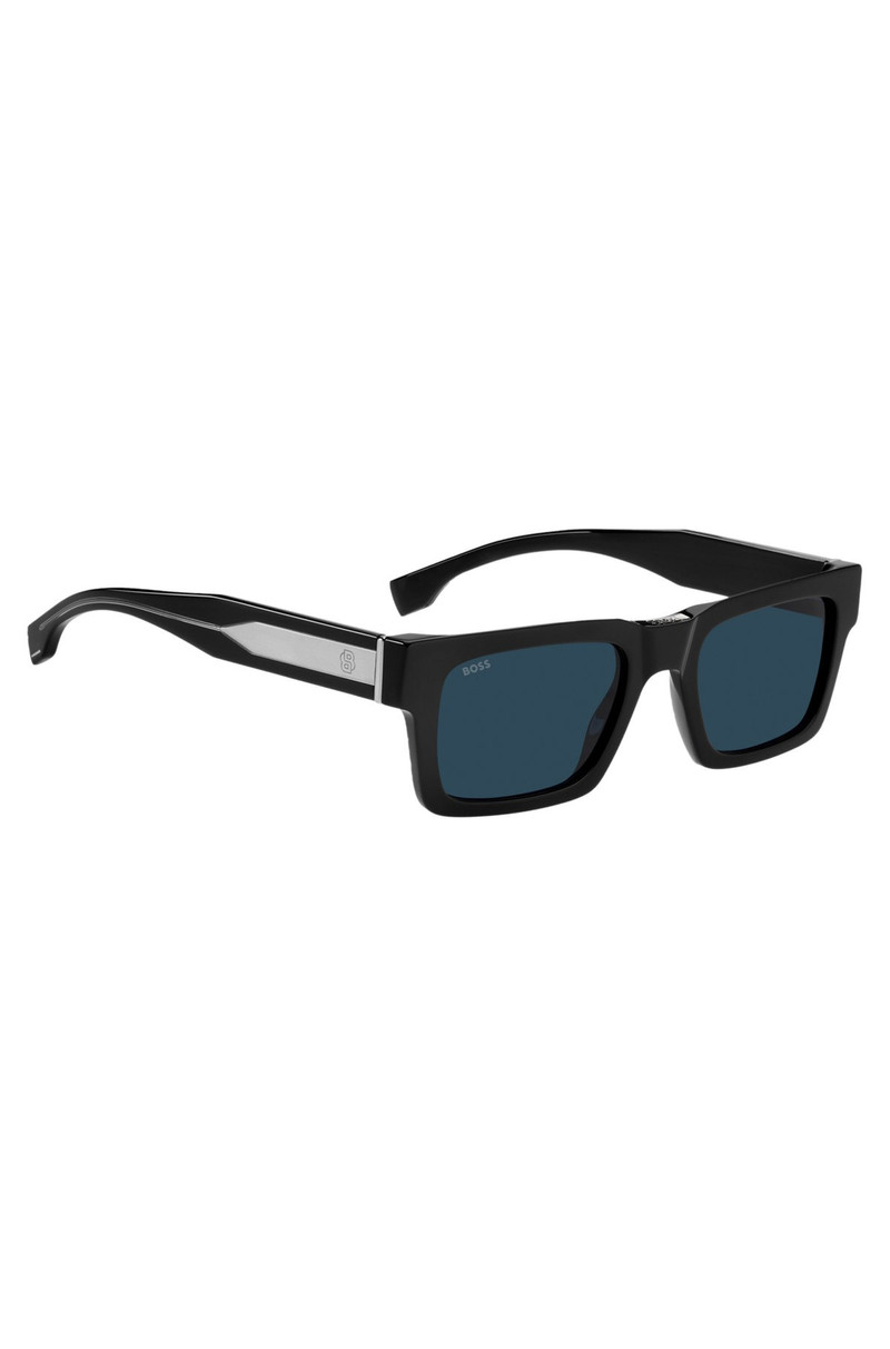 BLACK-ACETATE SUNGLASSES WITH DOUBLE B MONOGRAM 4