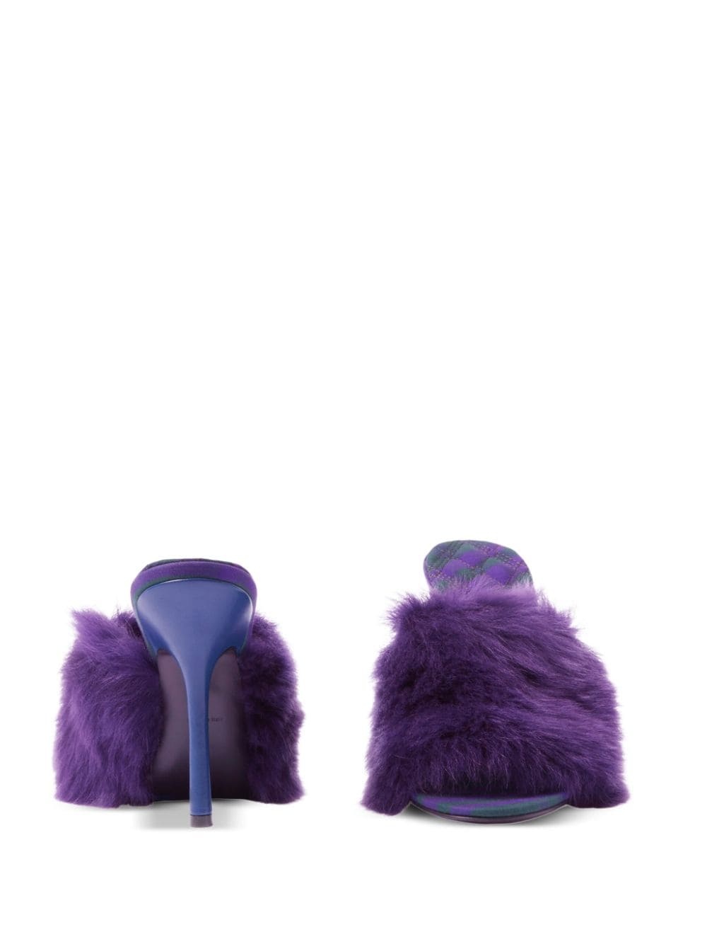 Minnie 115mm shearling mules - 4