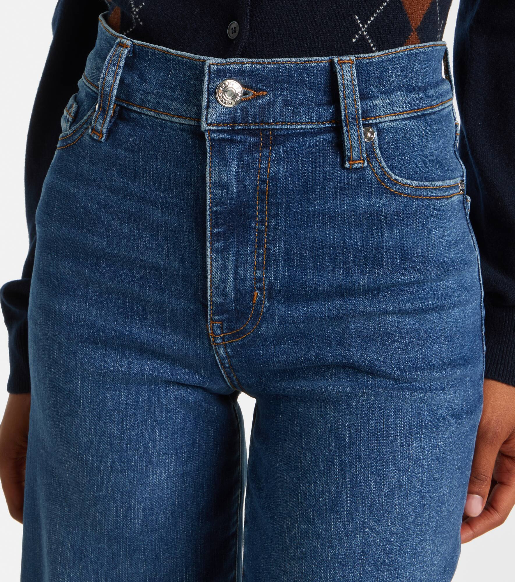 Le Slim Palazzo Crop wide-leg jeans - 4