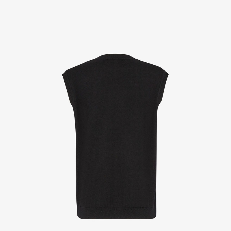 FENDI Multicolor wool vest outlook