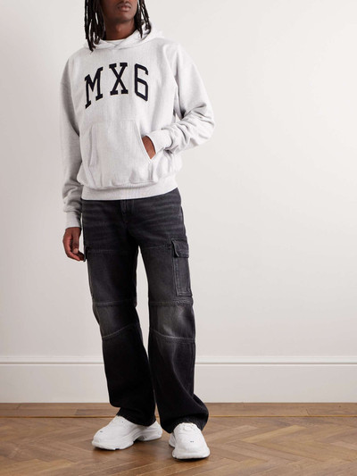SAINT M×××××× MX6 Logo-Appliquéd Cotton-Jersey Hoodie outlook
