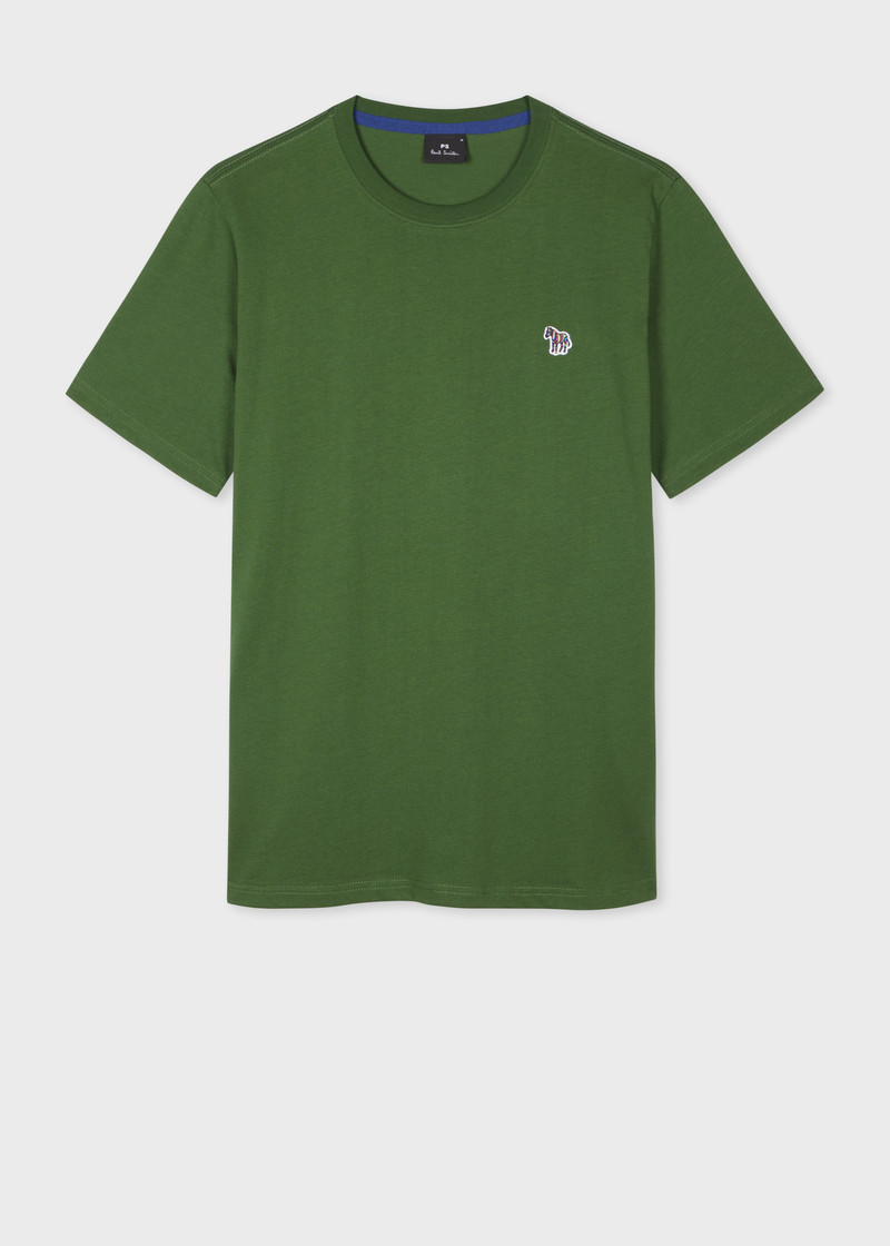 Forest Green Organic Cotton Zebra Logo T-Shirt 1