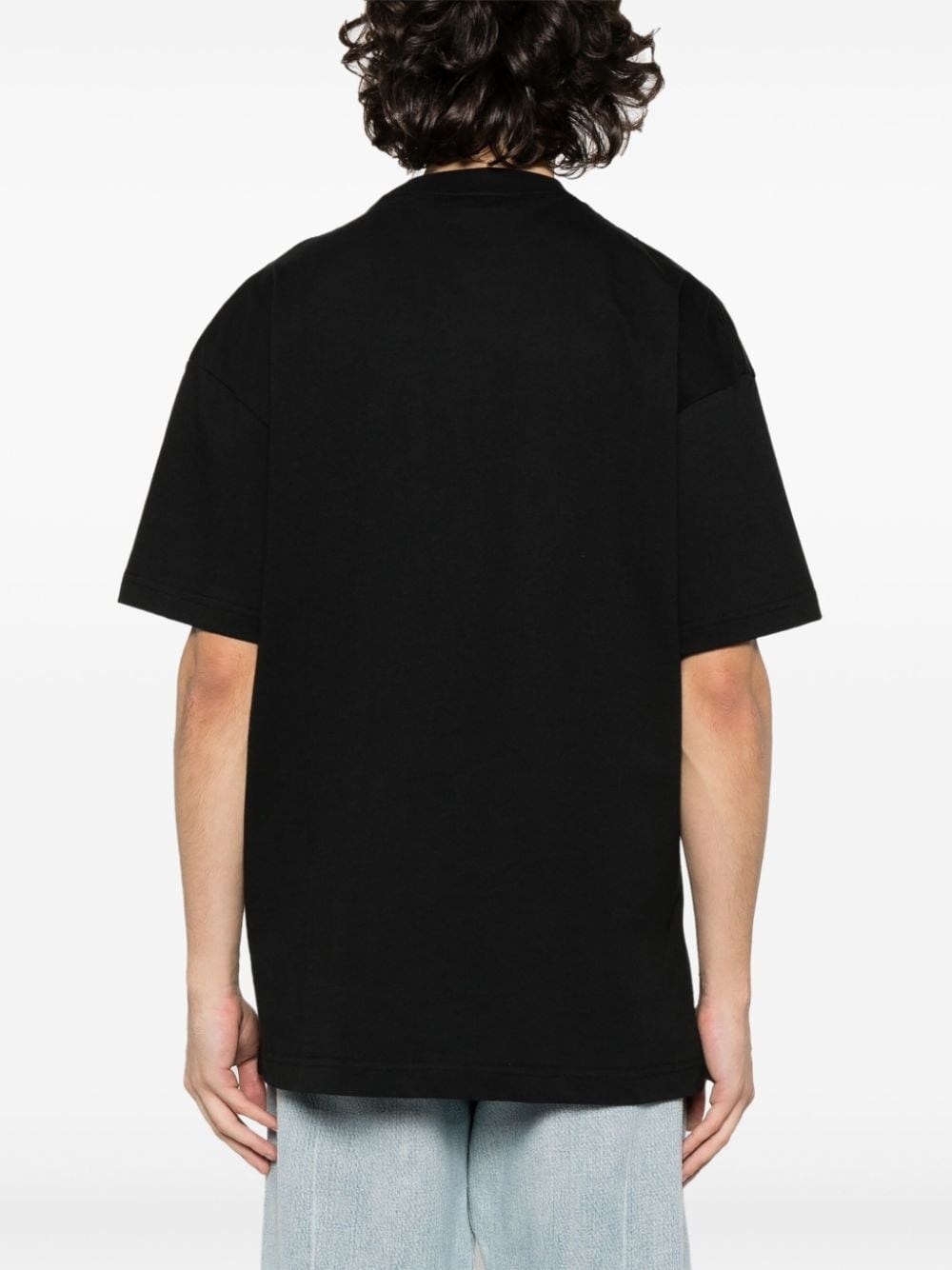 grafitti-print T-shirt - 4