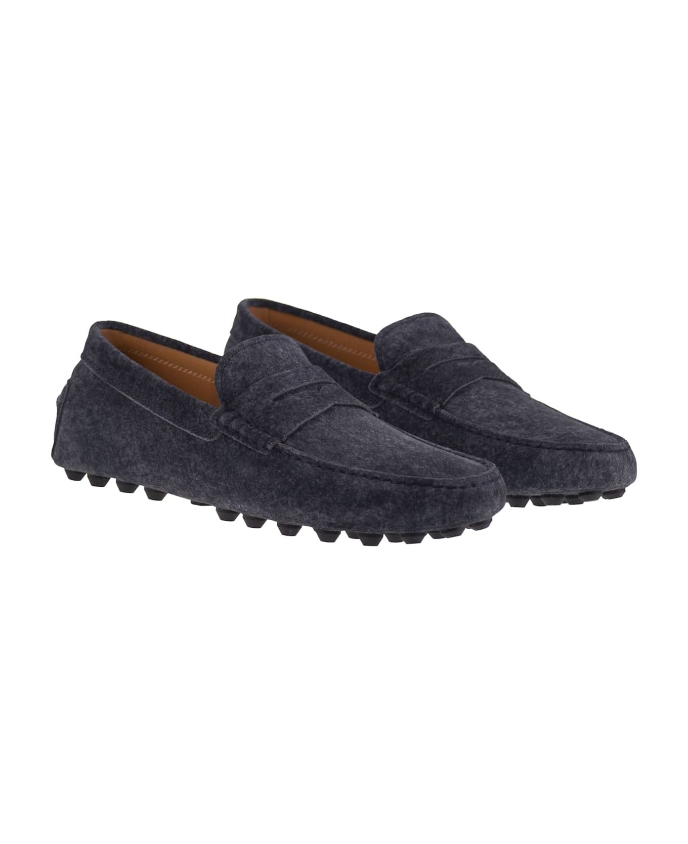 Gommino Bubble Sole In Suede Leather - 4