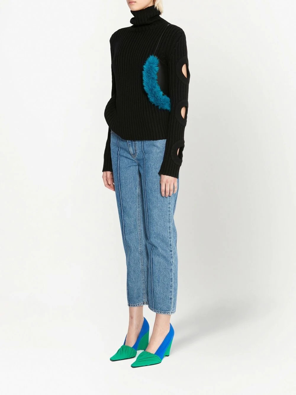 cut-out detail jumper - 3