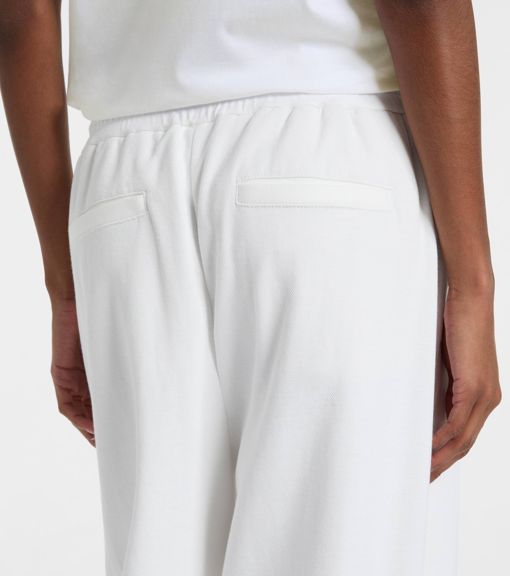 Cotton-blend straight pants - 6
