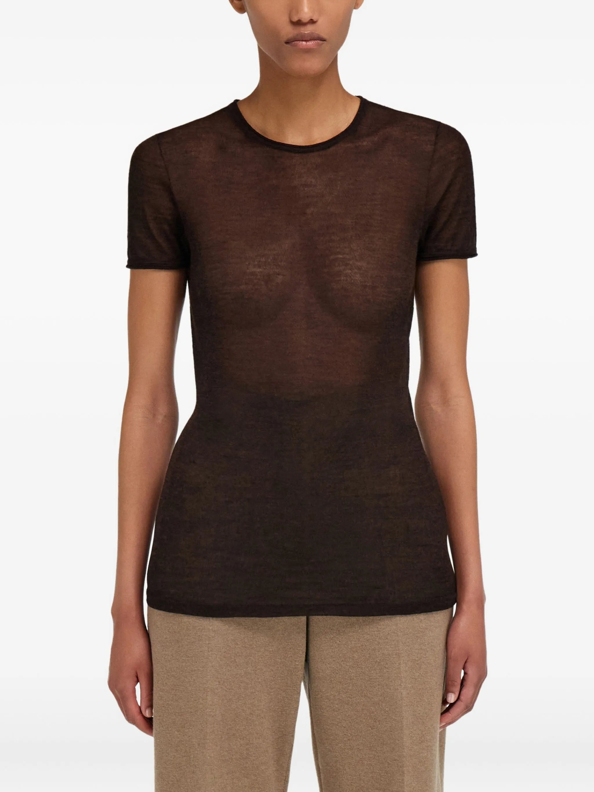 Ferragamo Crew-neck Knitted T-shirt - 2