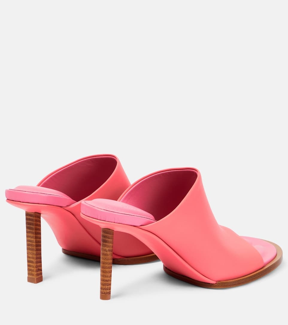 Les Mules Rond Carré leather pumps - 3