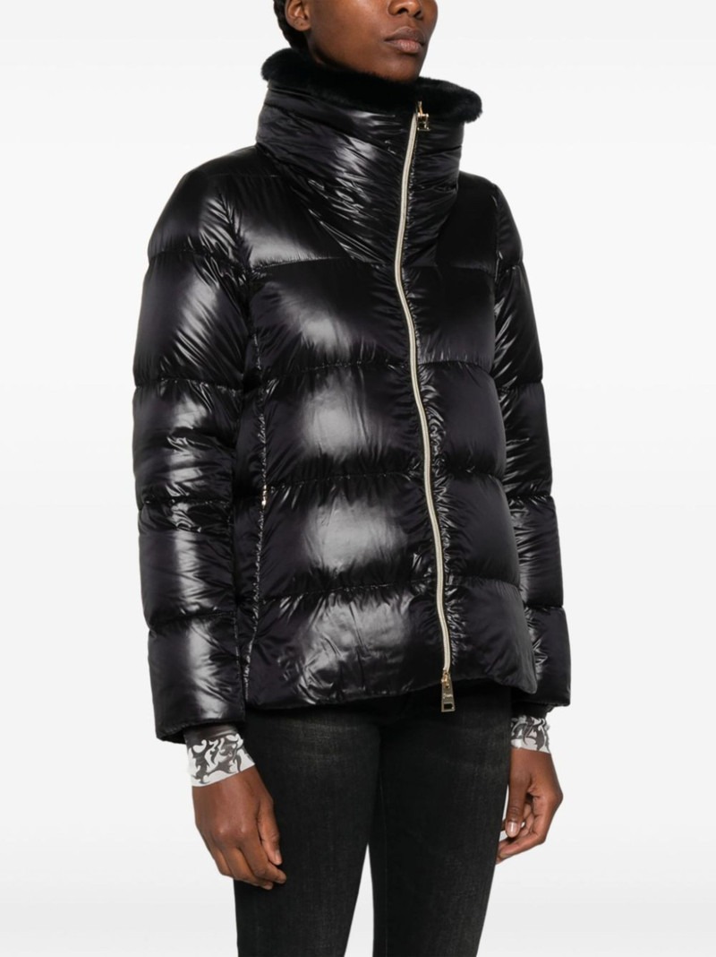 faux-fur collar puffer jacket 3