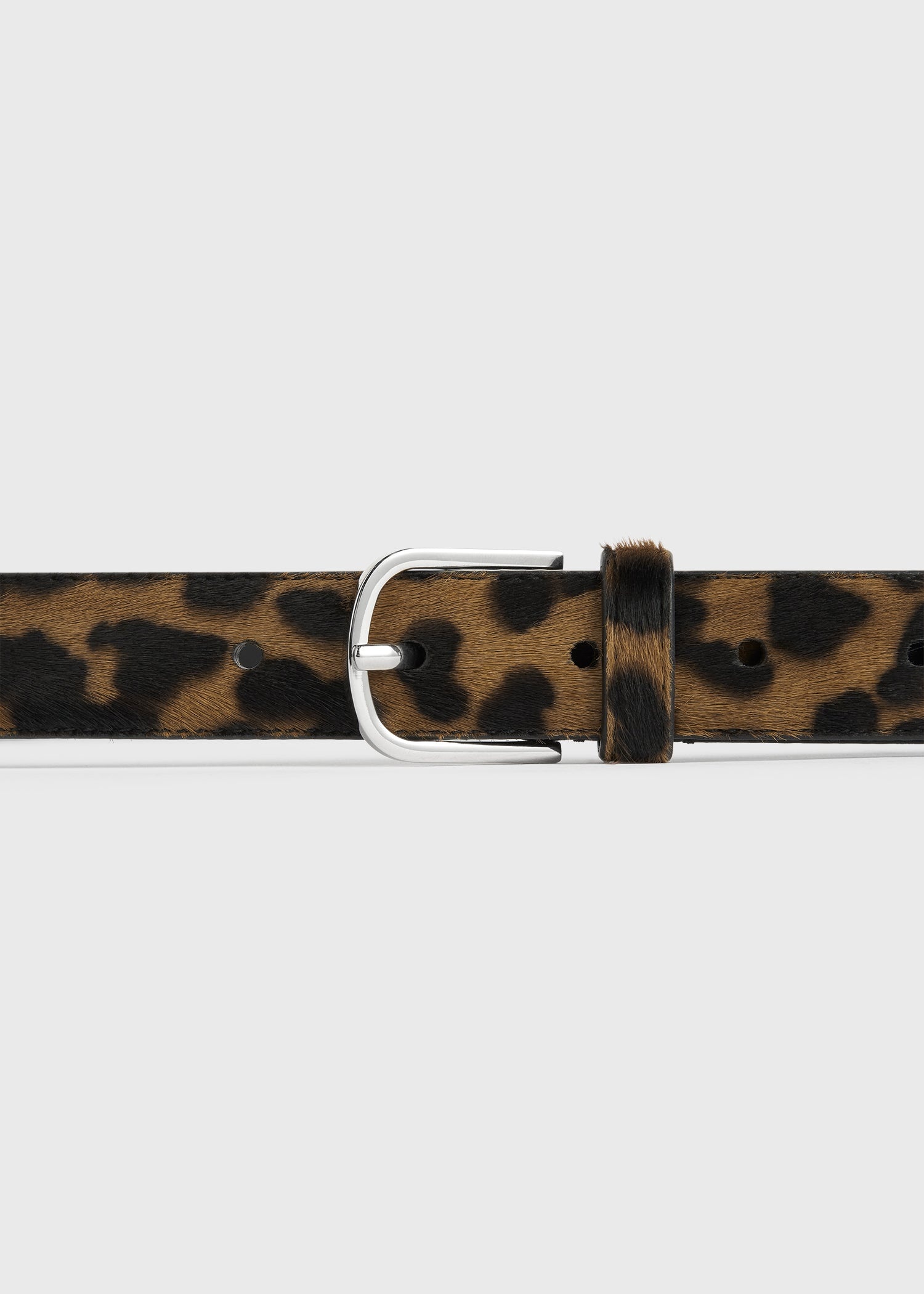 Pony hair belt leopard - 4