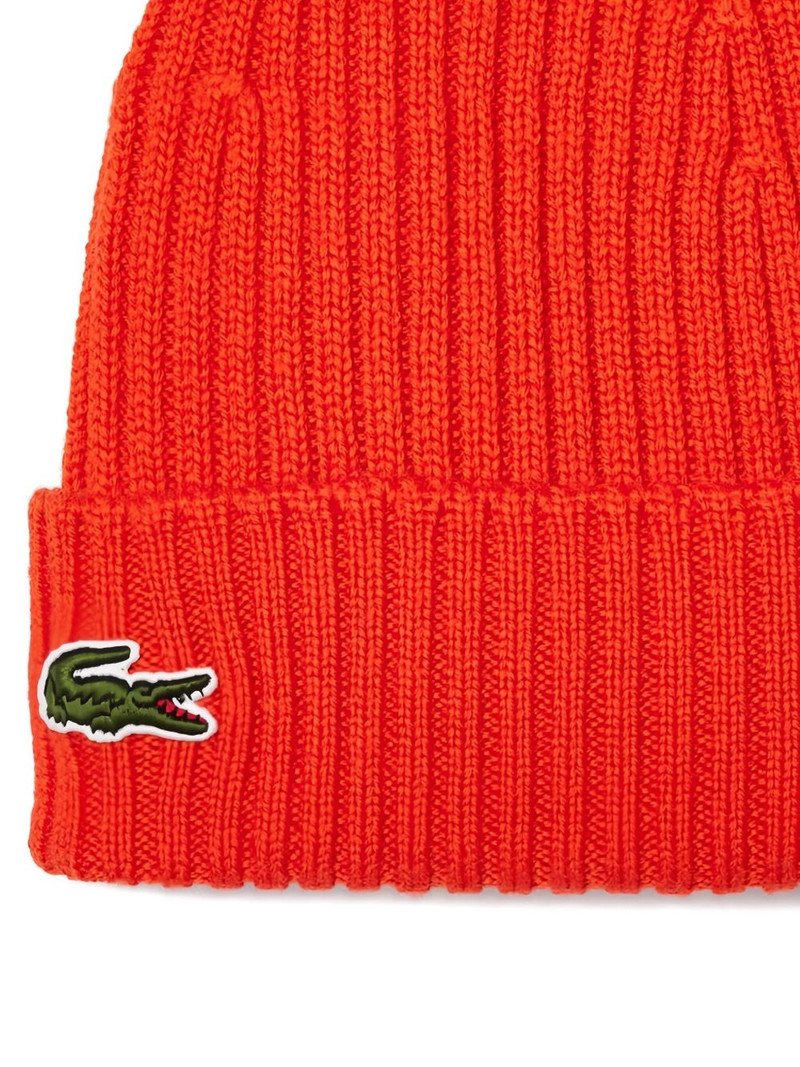 LACOSTE ribbed-knit beanie outlook