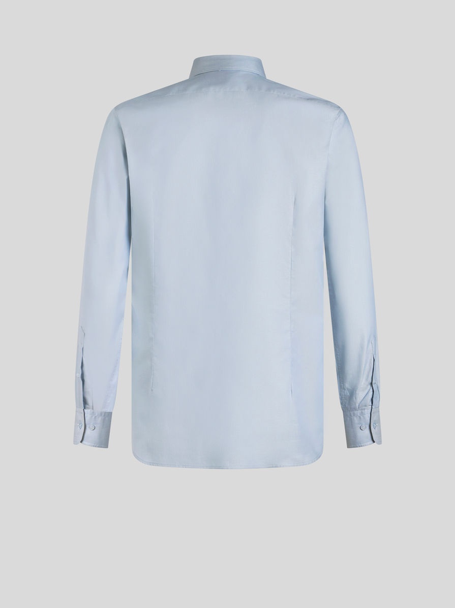 COTTON SHIRT WITH MINI LOGO - 5