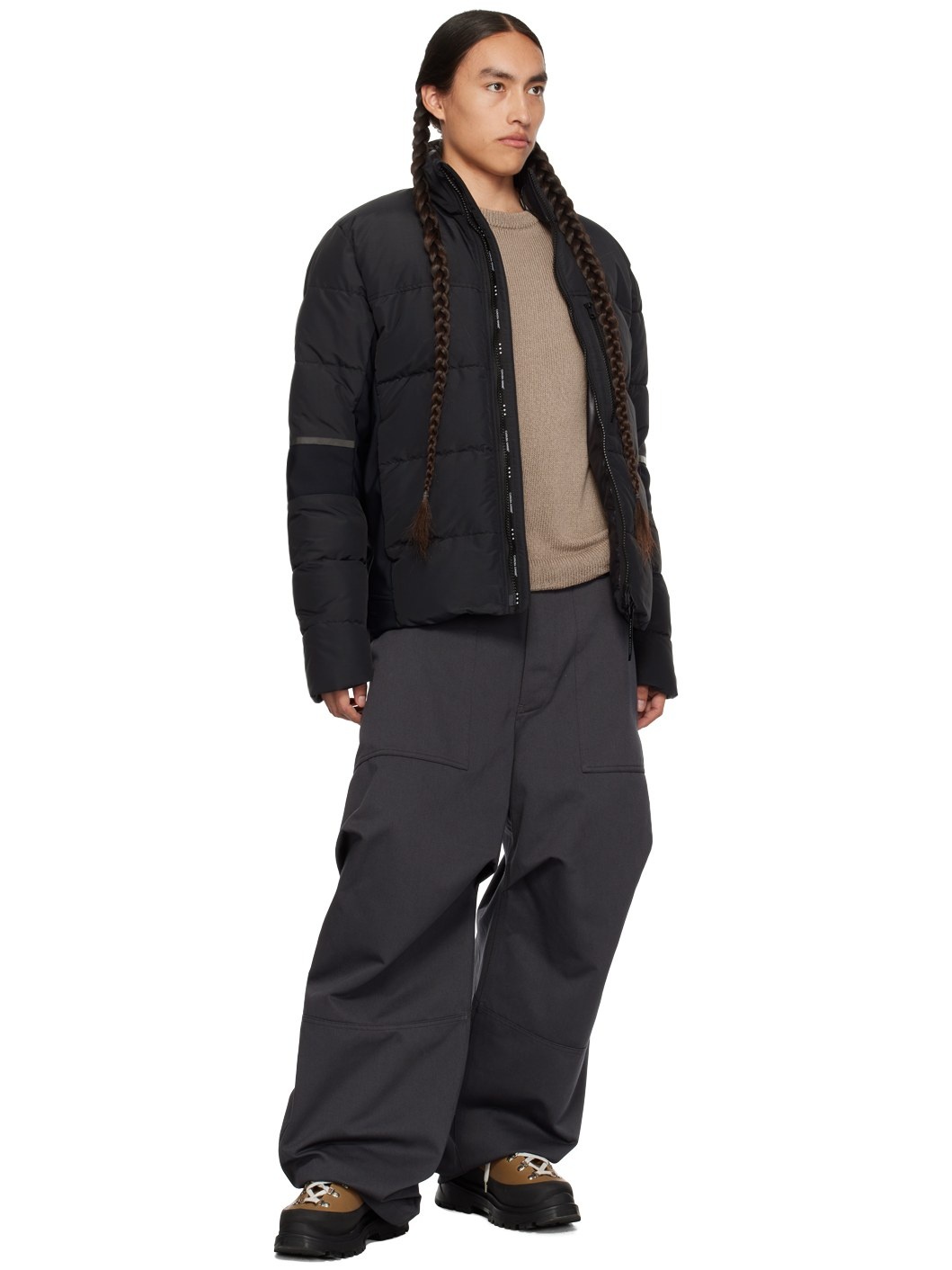 Black HyBridge Down Jacket - 5