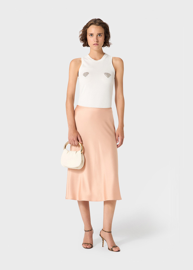 Blumarine SATIN MIDI SKIRT outlook