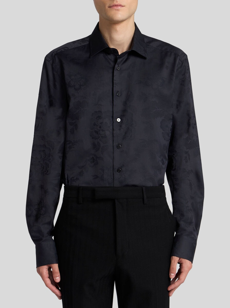 FLORAL JACQUARD SHIRT - 2