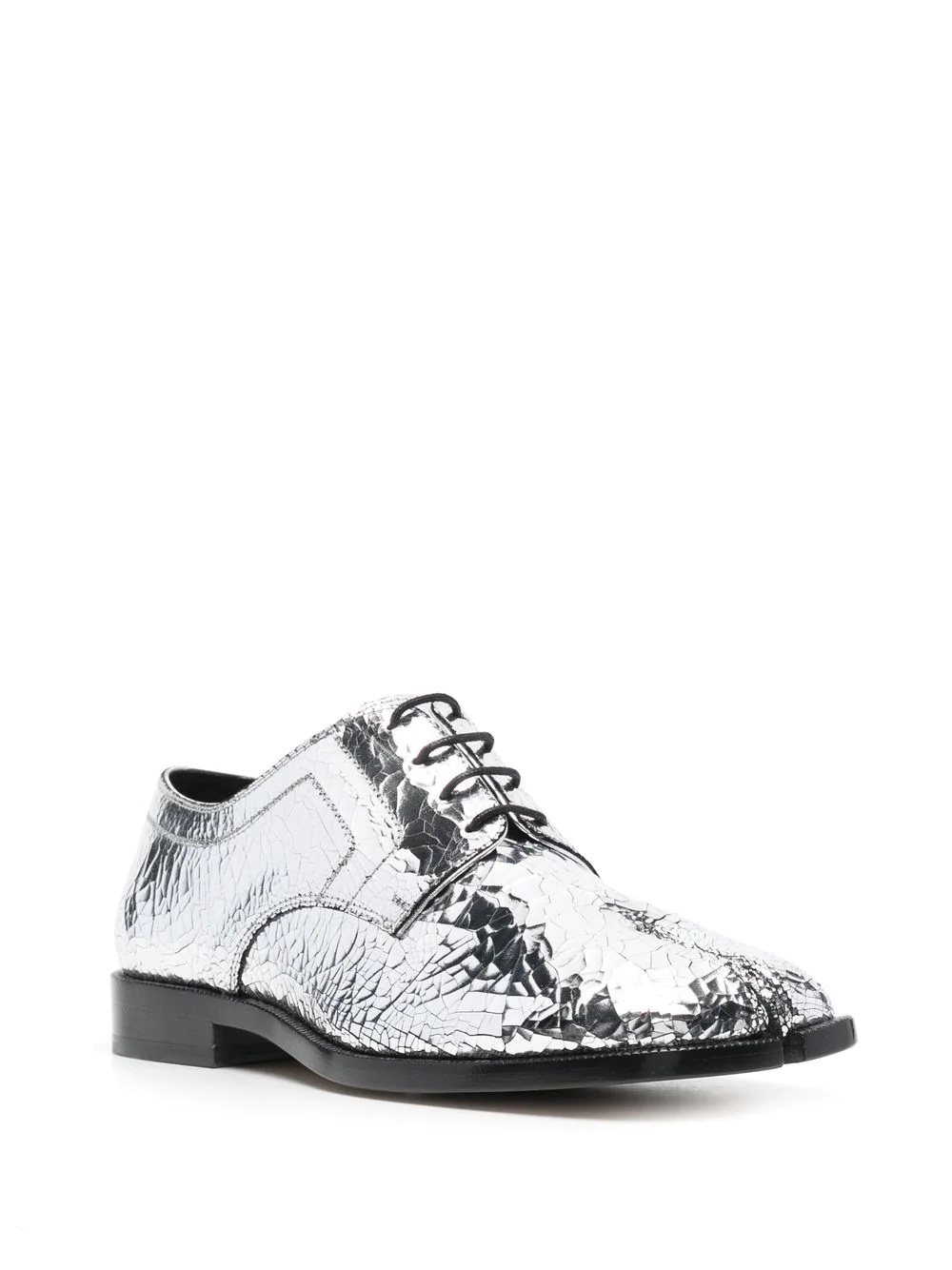 Tabi metallic lace-up shoes - 2