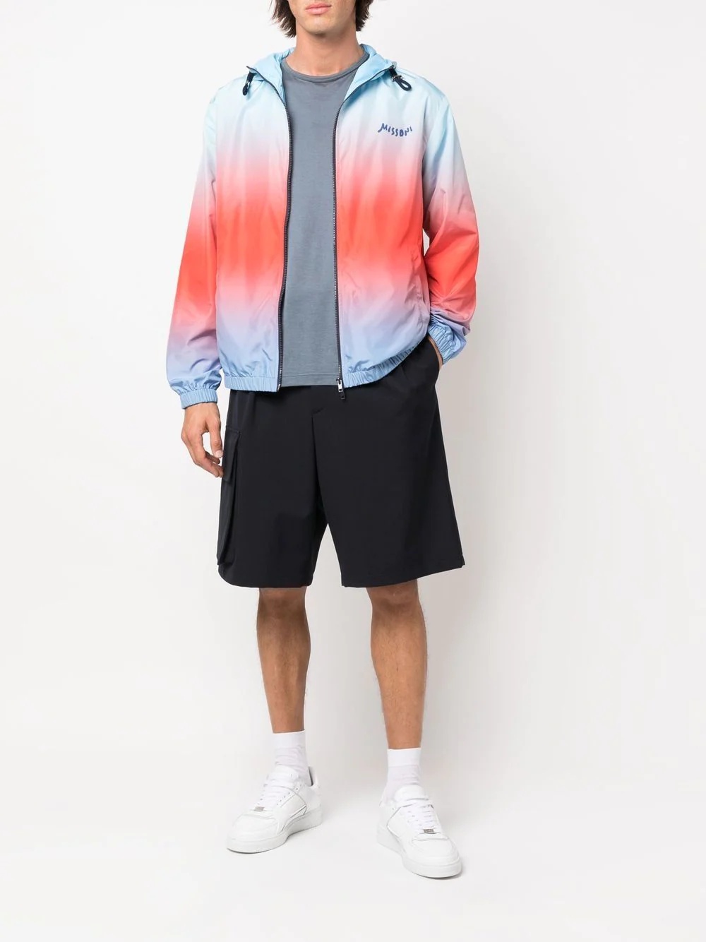 tie-dye zip-up jacket - 2