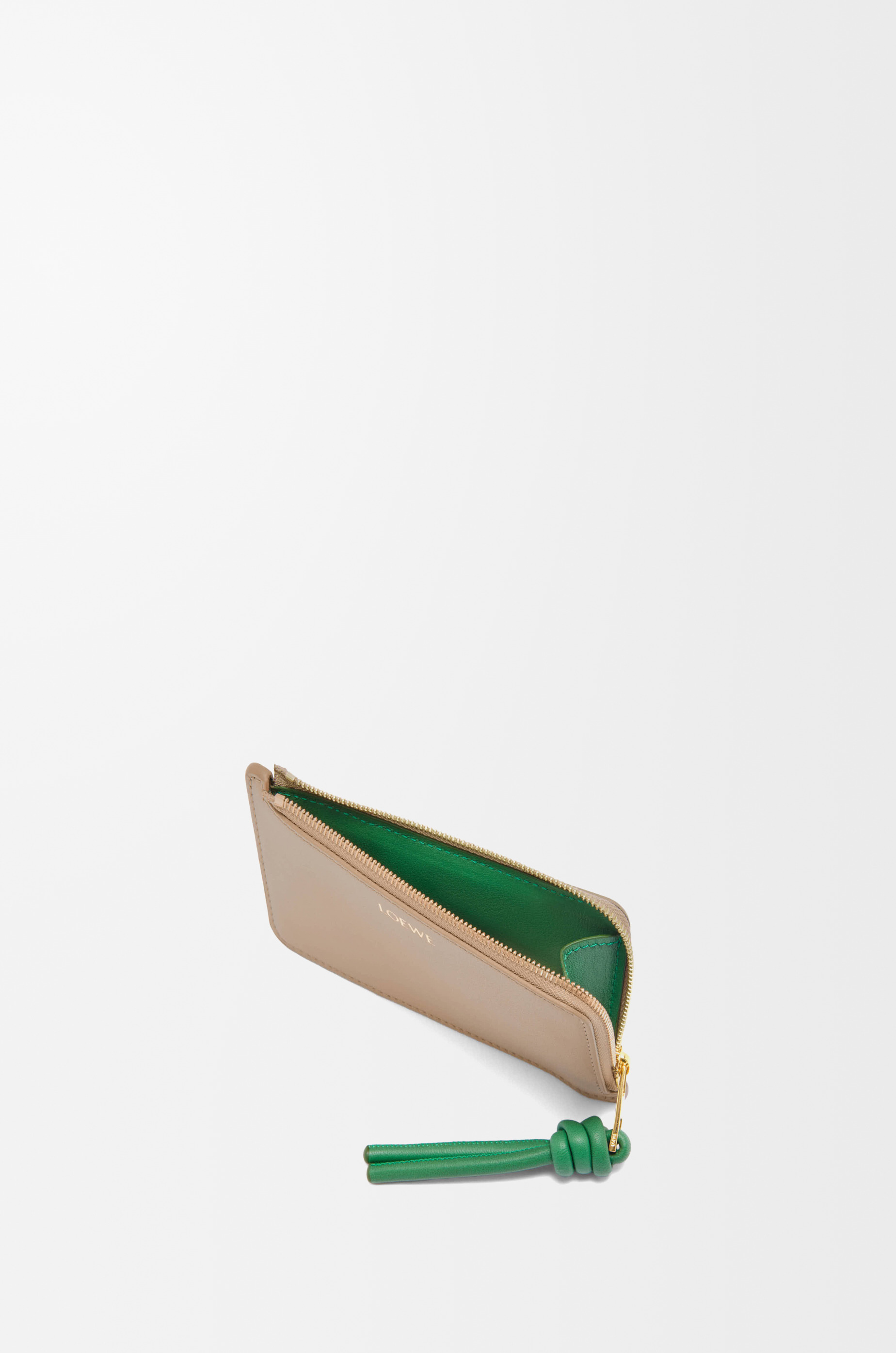 Knot coin cardholder in shiny nappa calfskin - 3