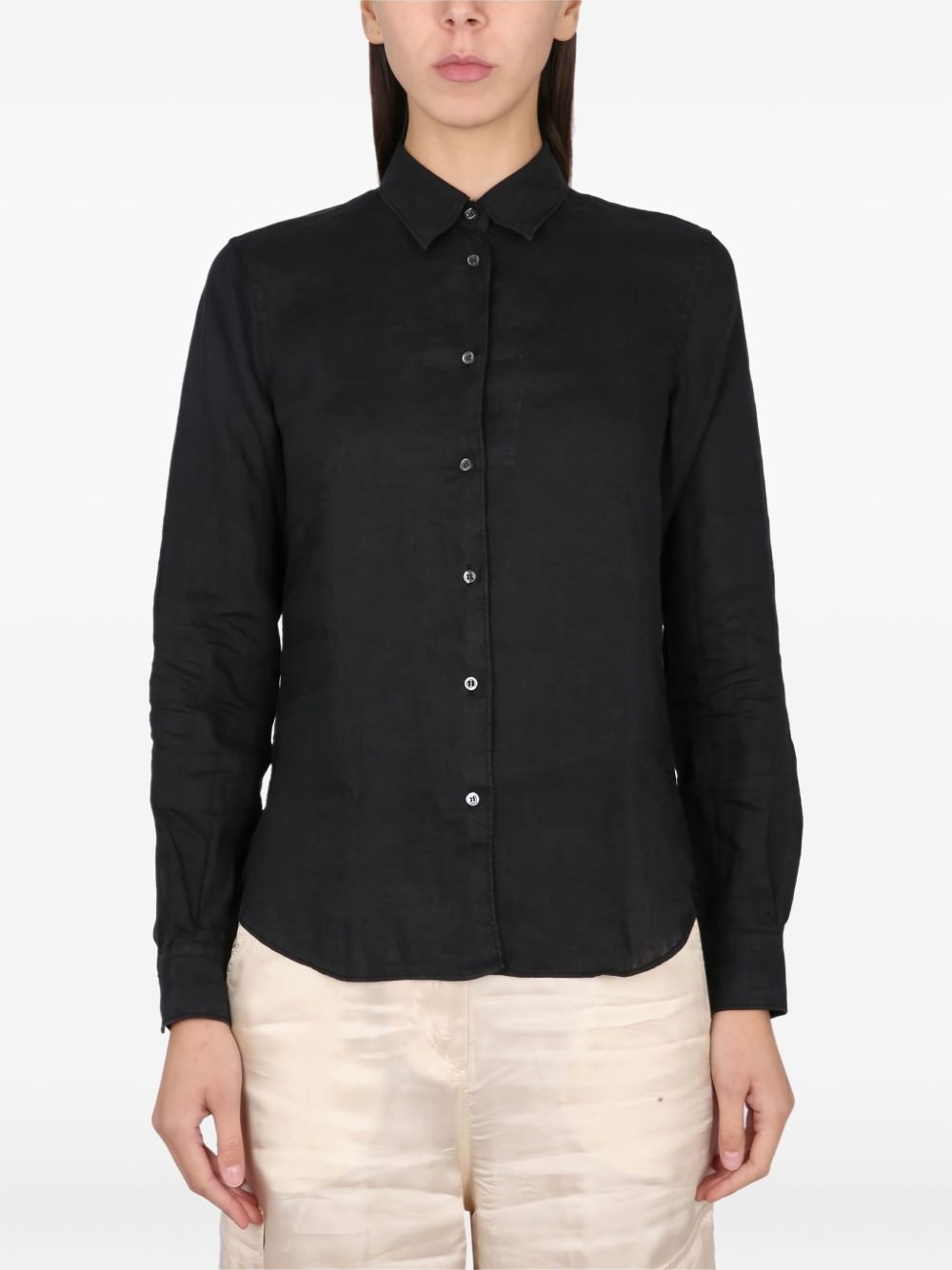 long-sleeve button-down shirt - 1