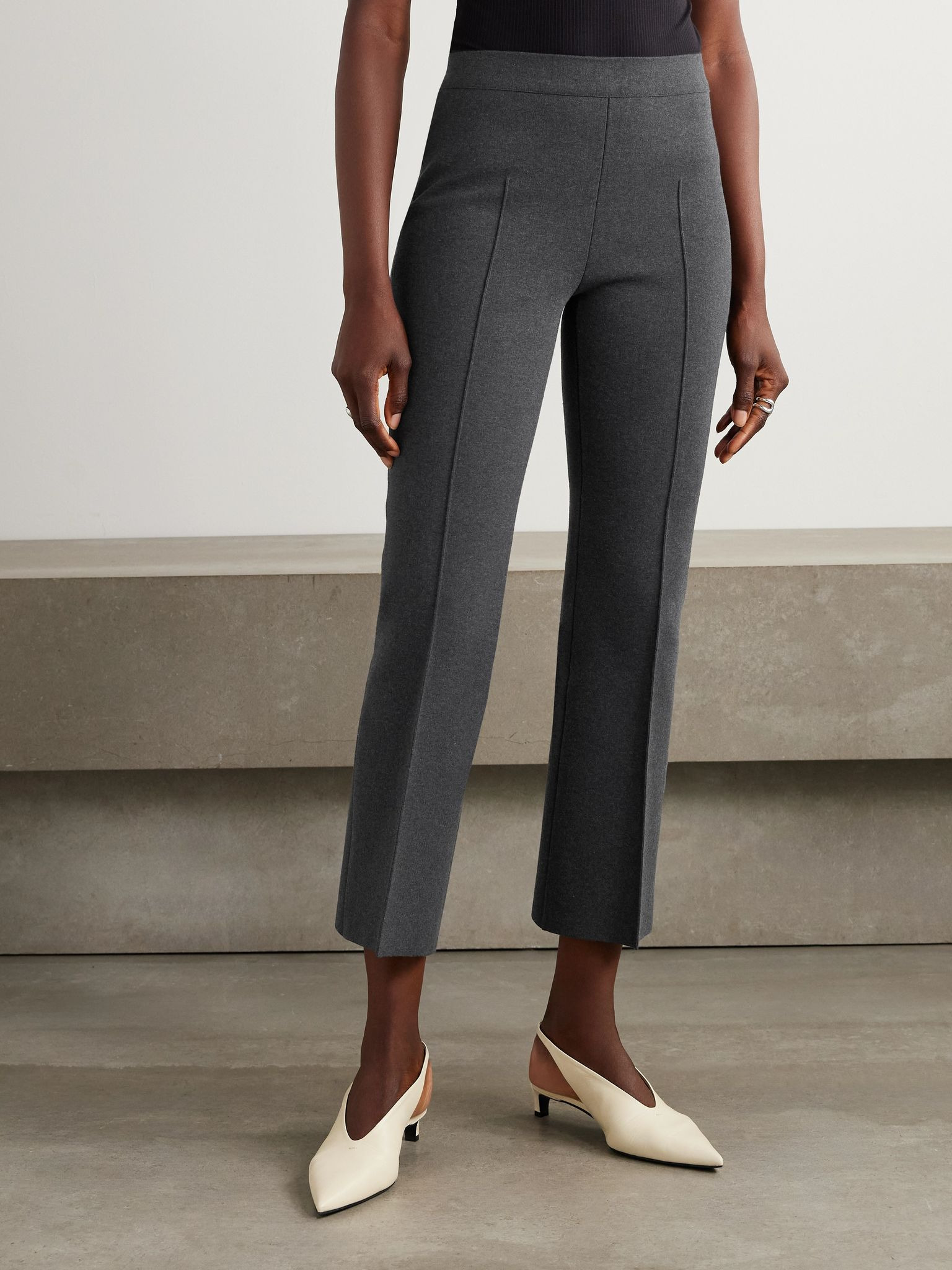 Geo Kick cotton-blend pants Charcoal - 3