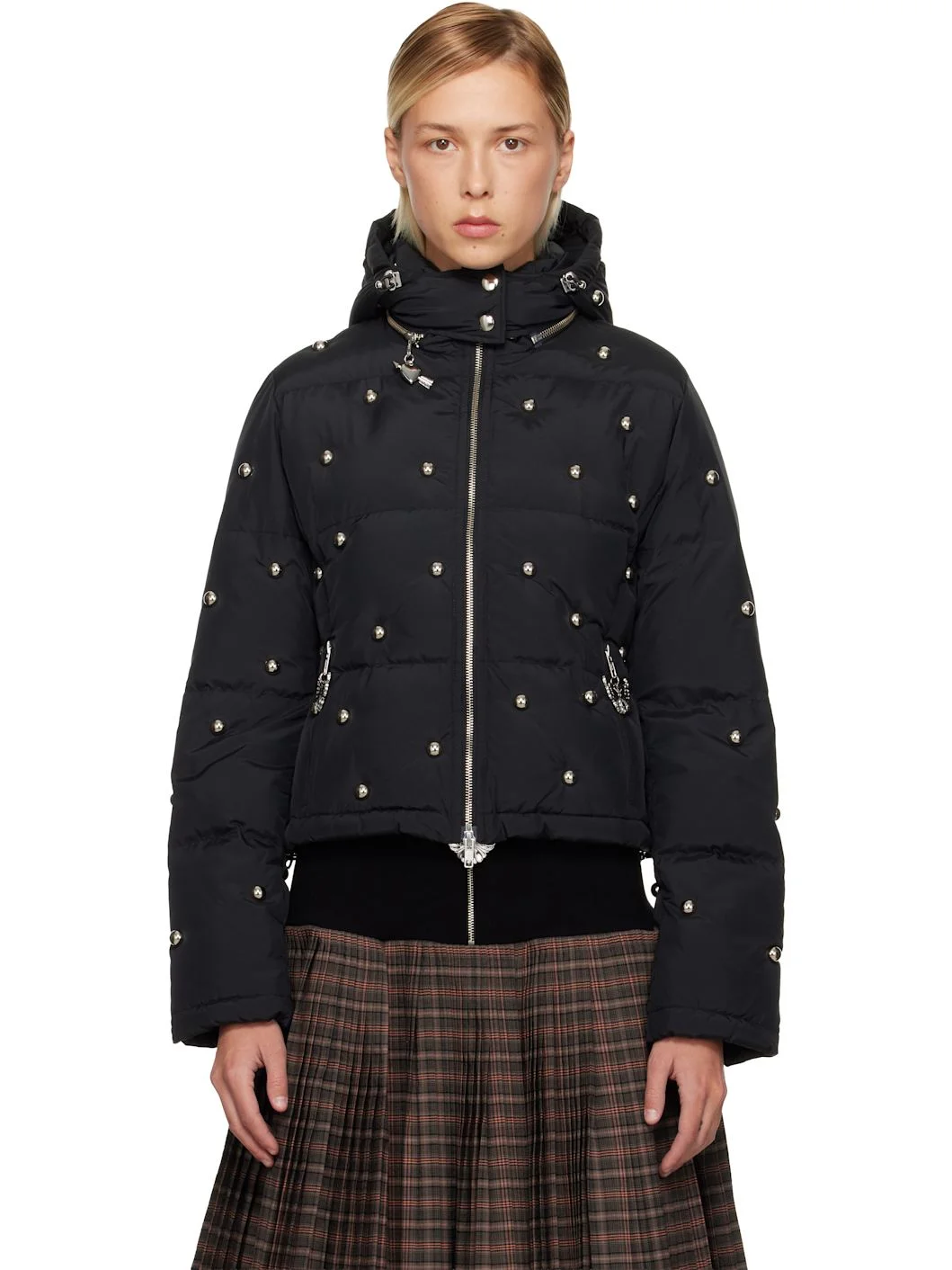 Black Fallout Down Jacket - 1